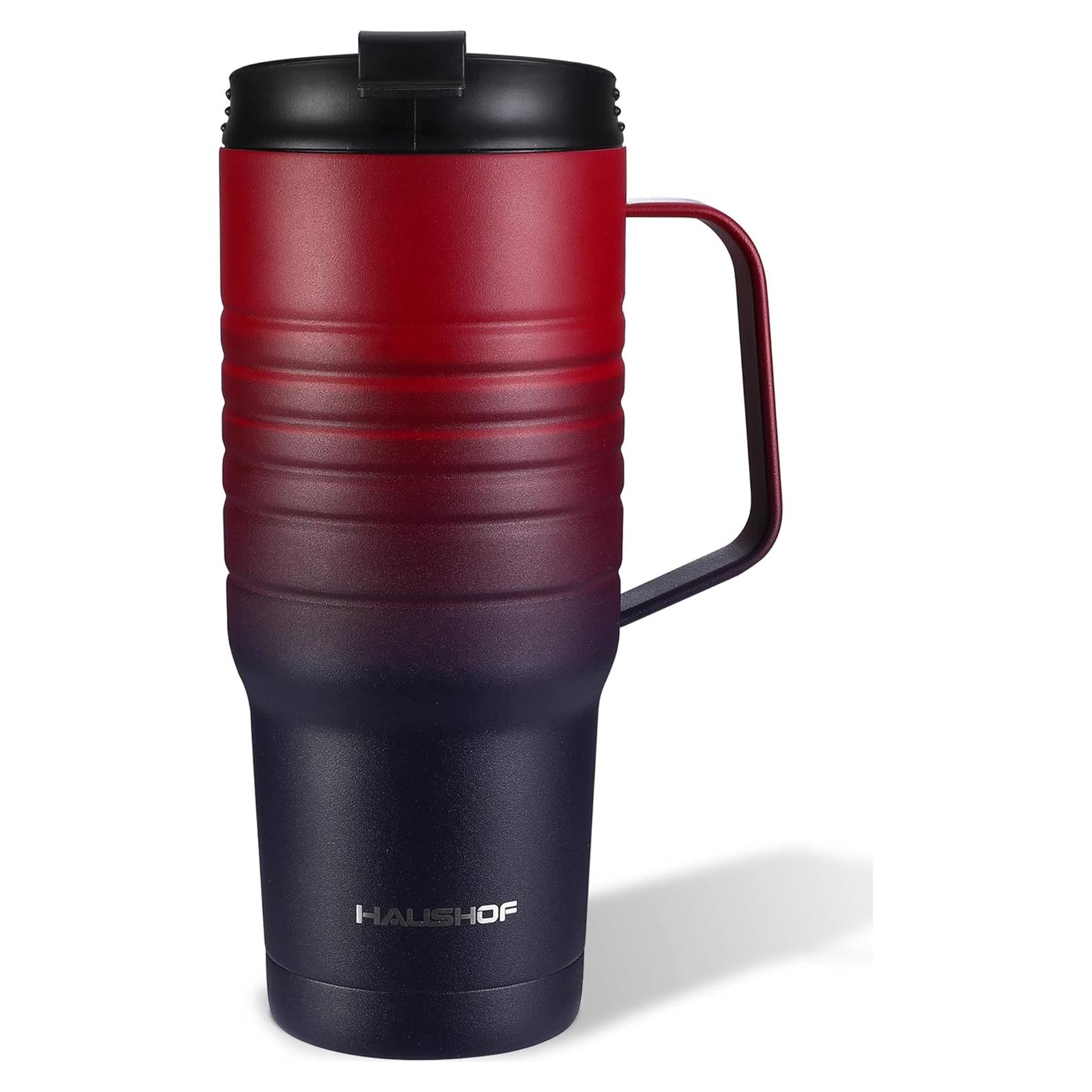 Taza de Viaje HAUSHOF 24 oz Acero Inoxidable Aislada