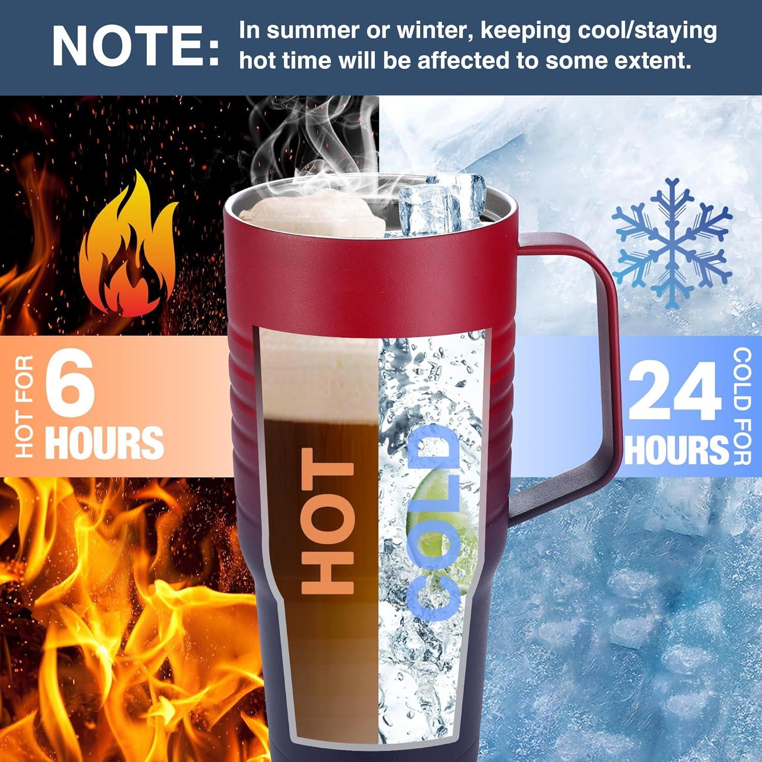 Taza de Viaje HAUSHOF 24 oz Acero Inoxidable Aislada