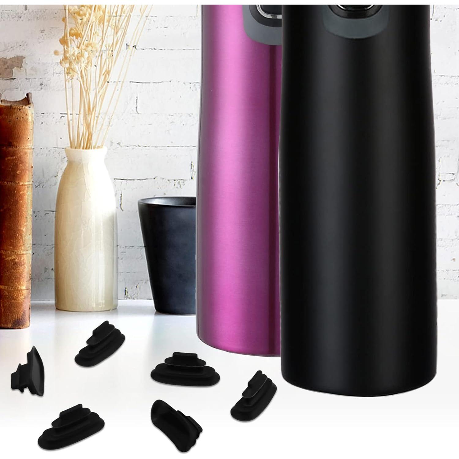 6 Tapones de Goma para Taza Contigo West Loop - Silicona Negra