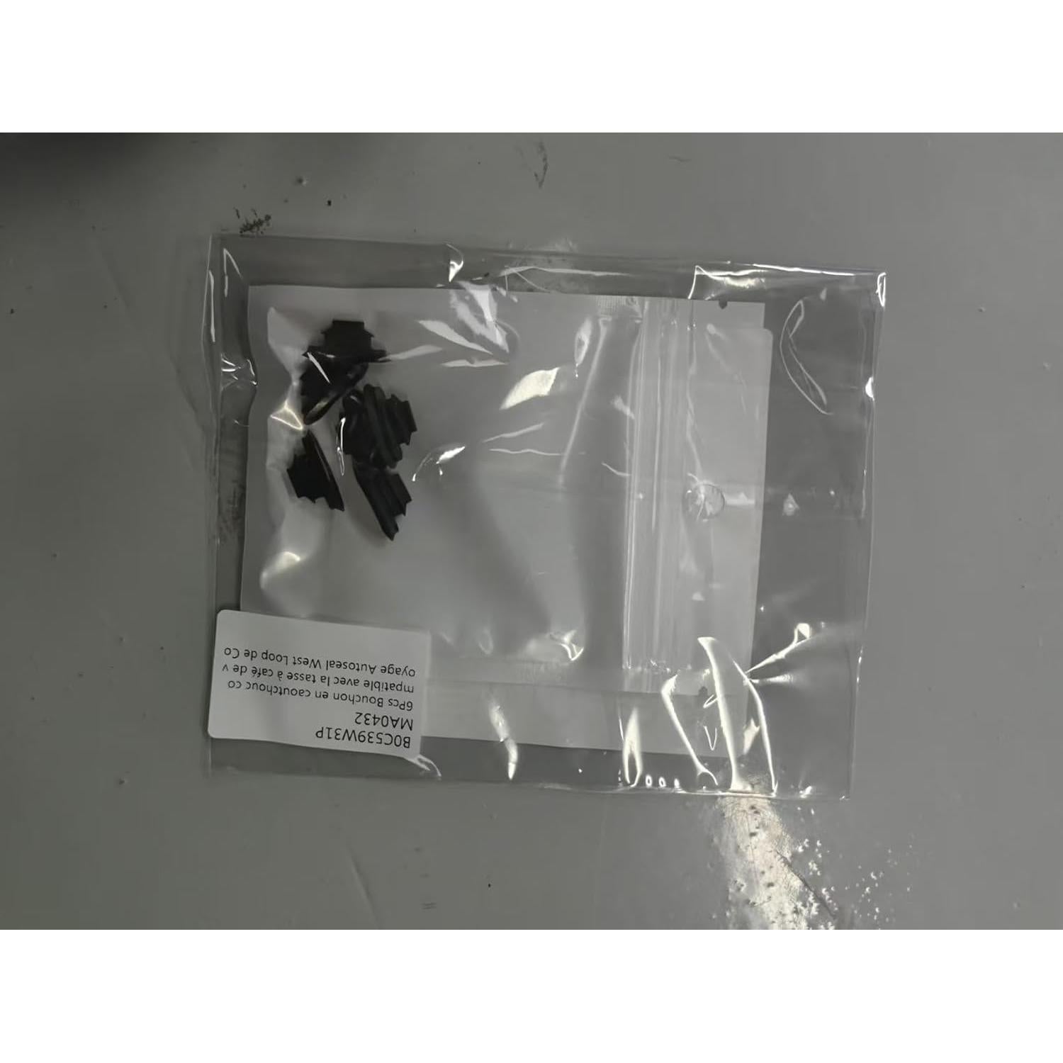 6 Tapones de Goma para Taza Contigo West Loop - Silicona Negra