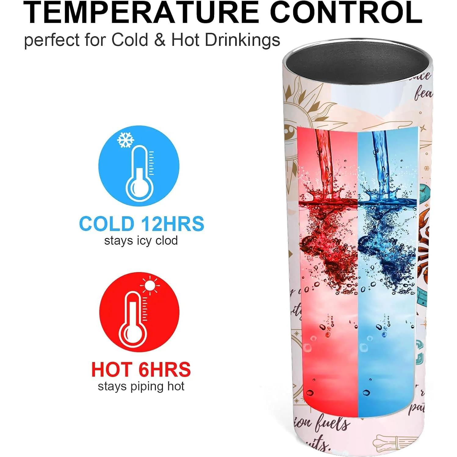 Taza de Acero Inoxidable 20oz TUMBTU Escorpio Colorido