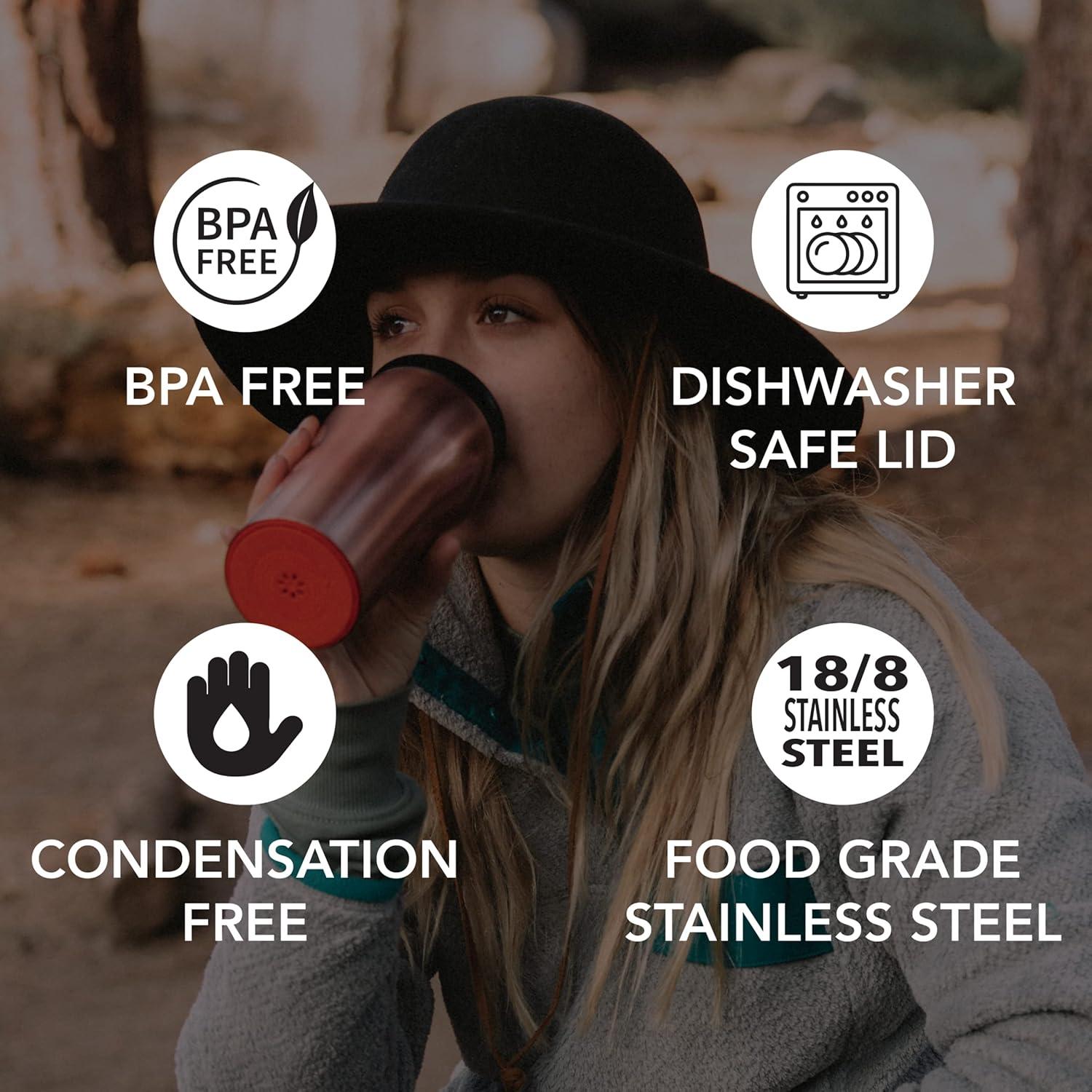 Mighty Mug Taza Involteable 16oz Oro Rosa Aislada