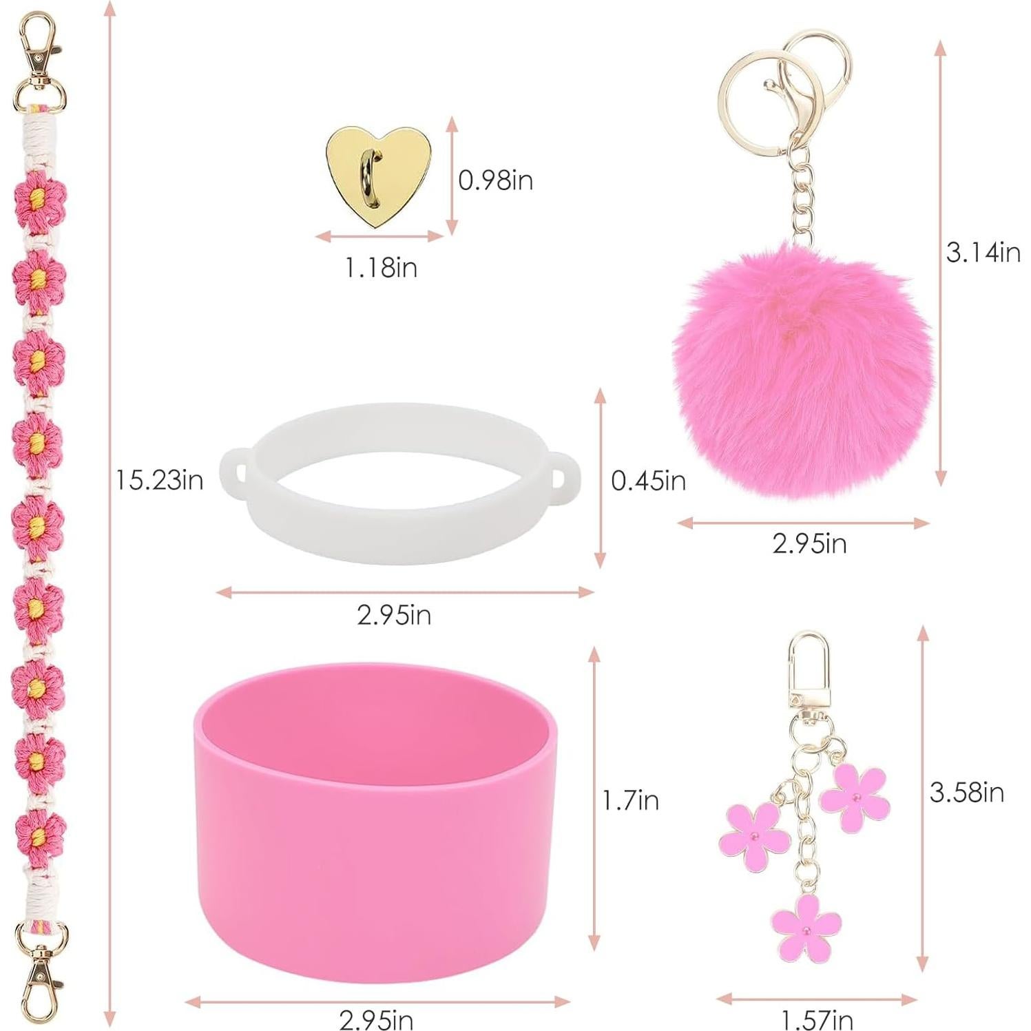 Juego de Accesorios Owala 6 Piezas para Botella 0.68L Rosa