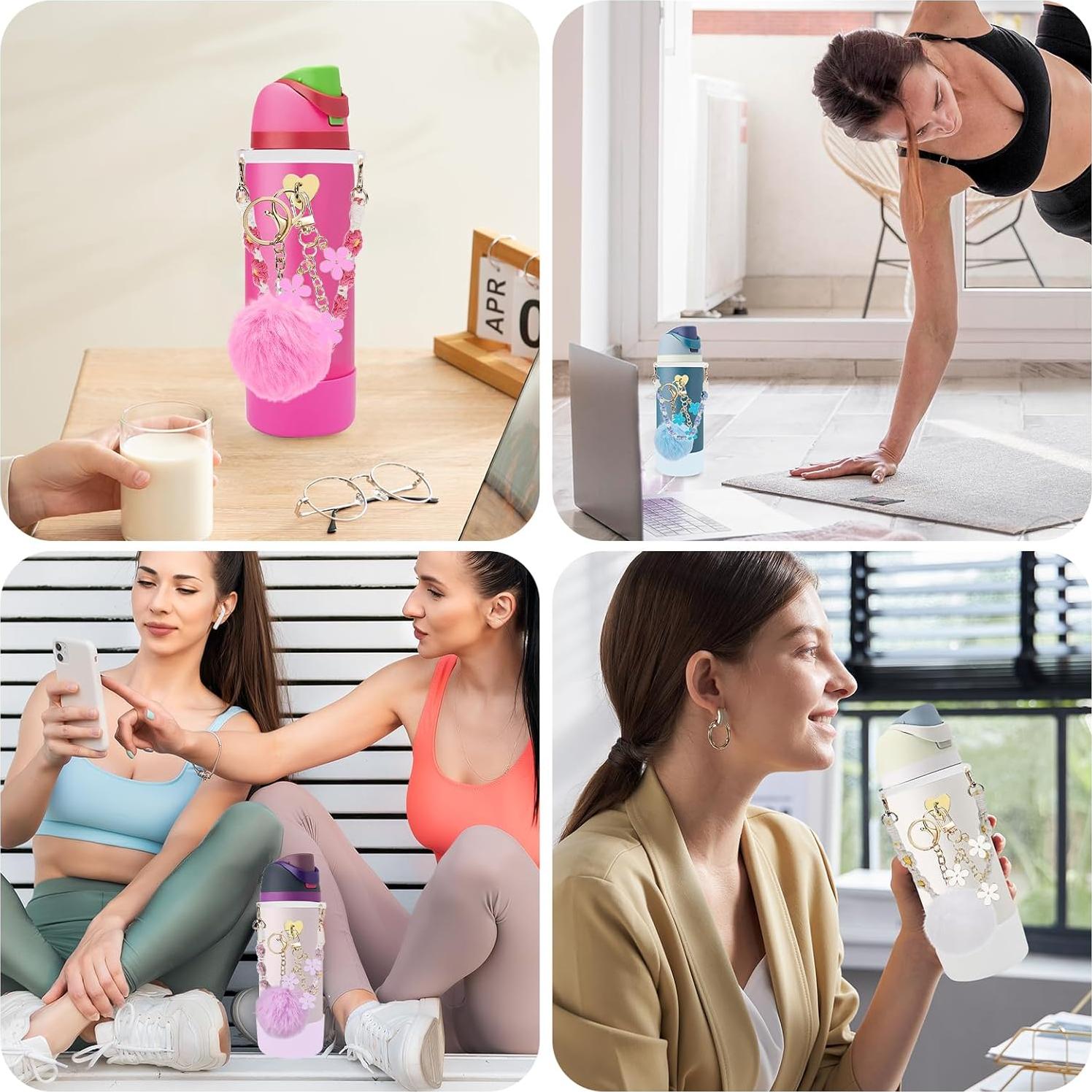 Juego de Accesorios Owala 6 Piezas para Botella 0.68L Rosa