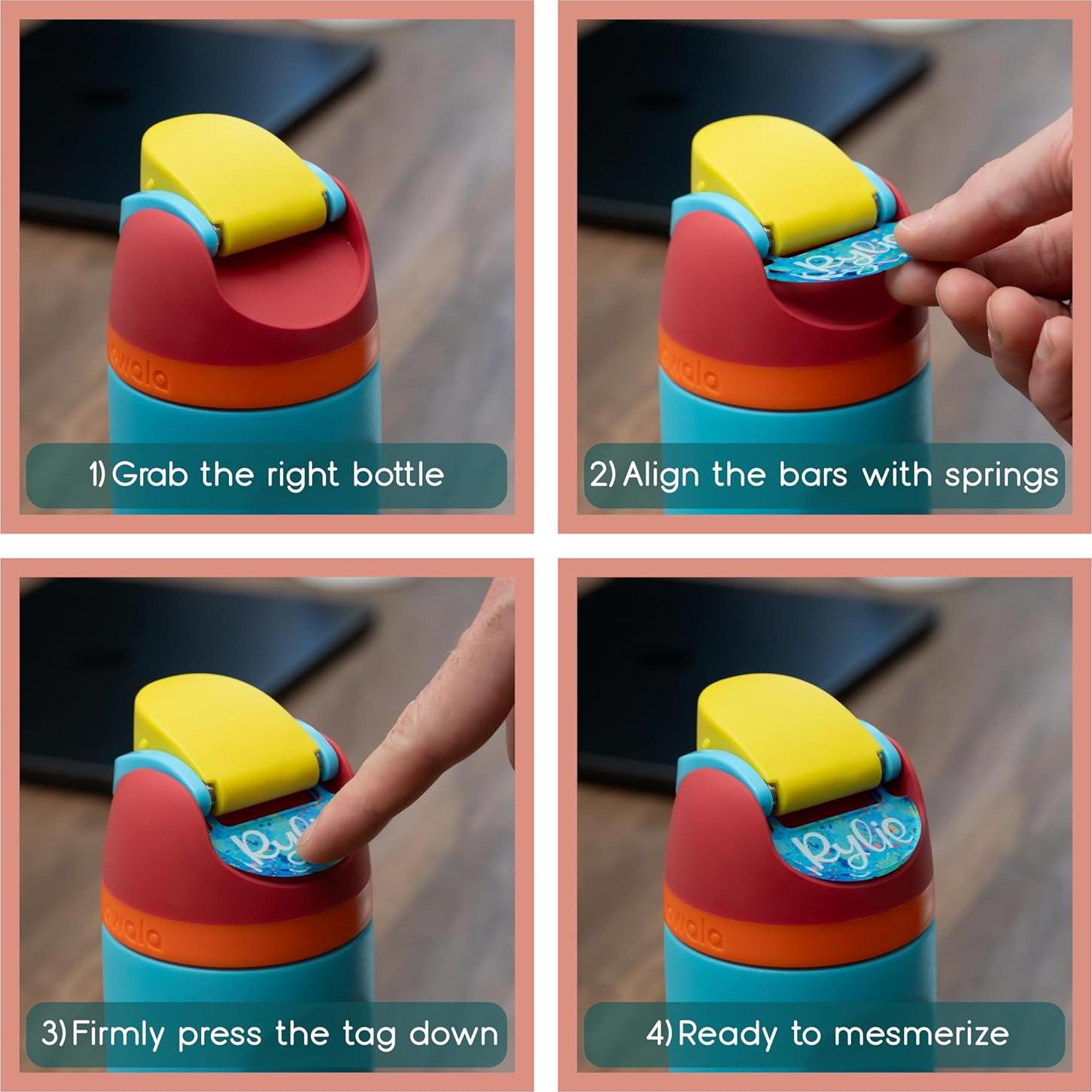 Placa de Nombre Personalizada Owala 24oz 32oz 40oz - 20 Colores