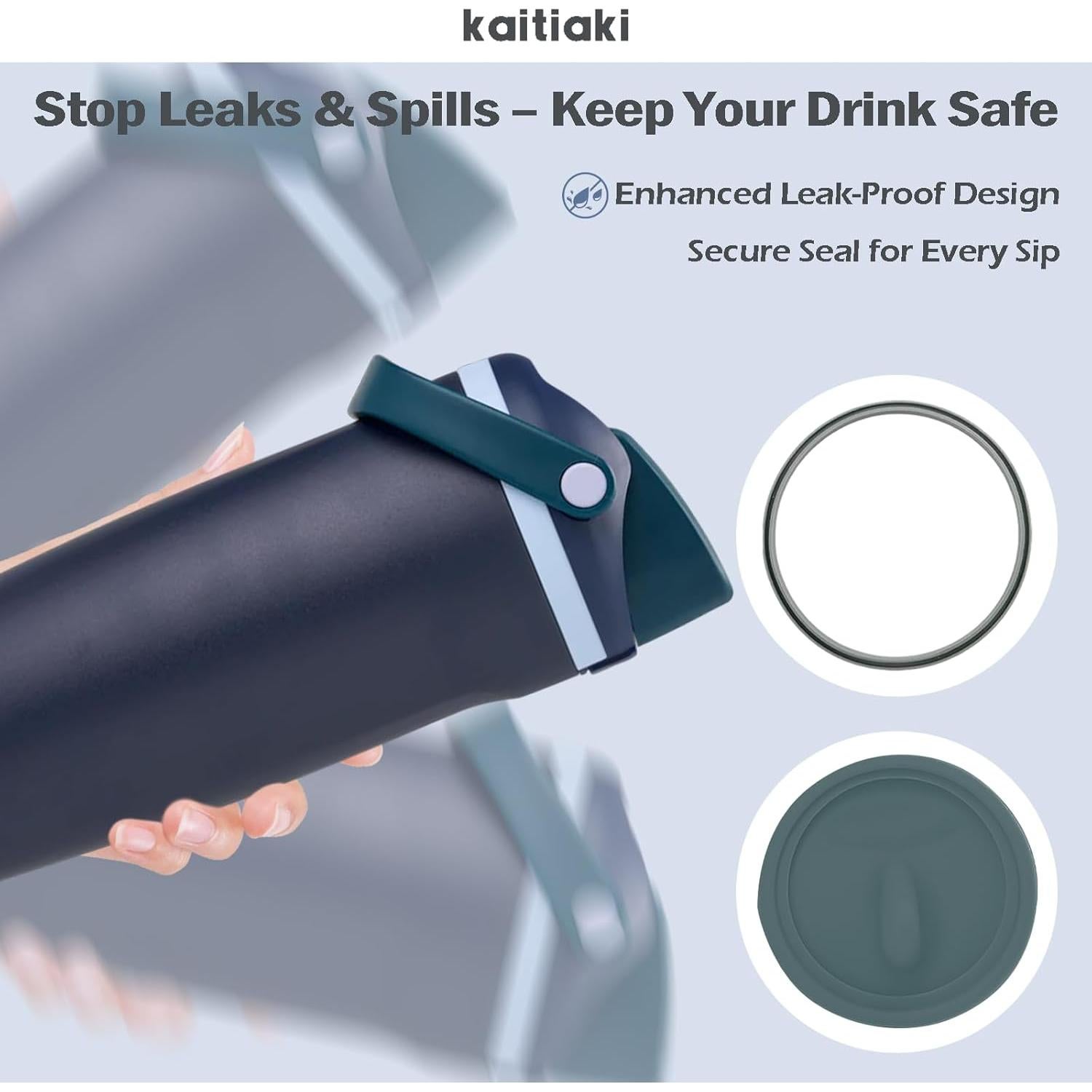 Juego de Tapones y Anillos de Silicona Kaitiaki para Owala 887ml 1183ml