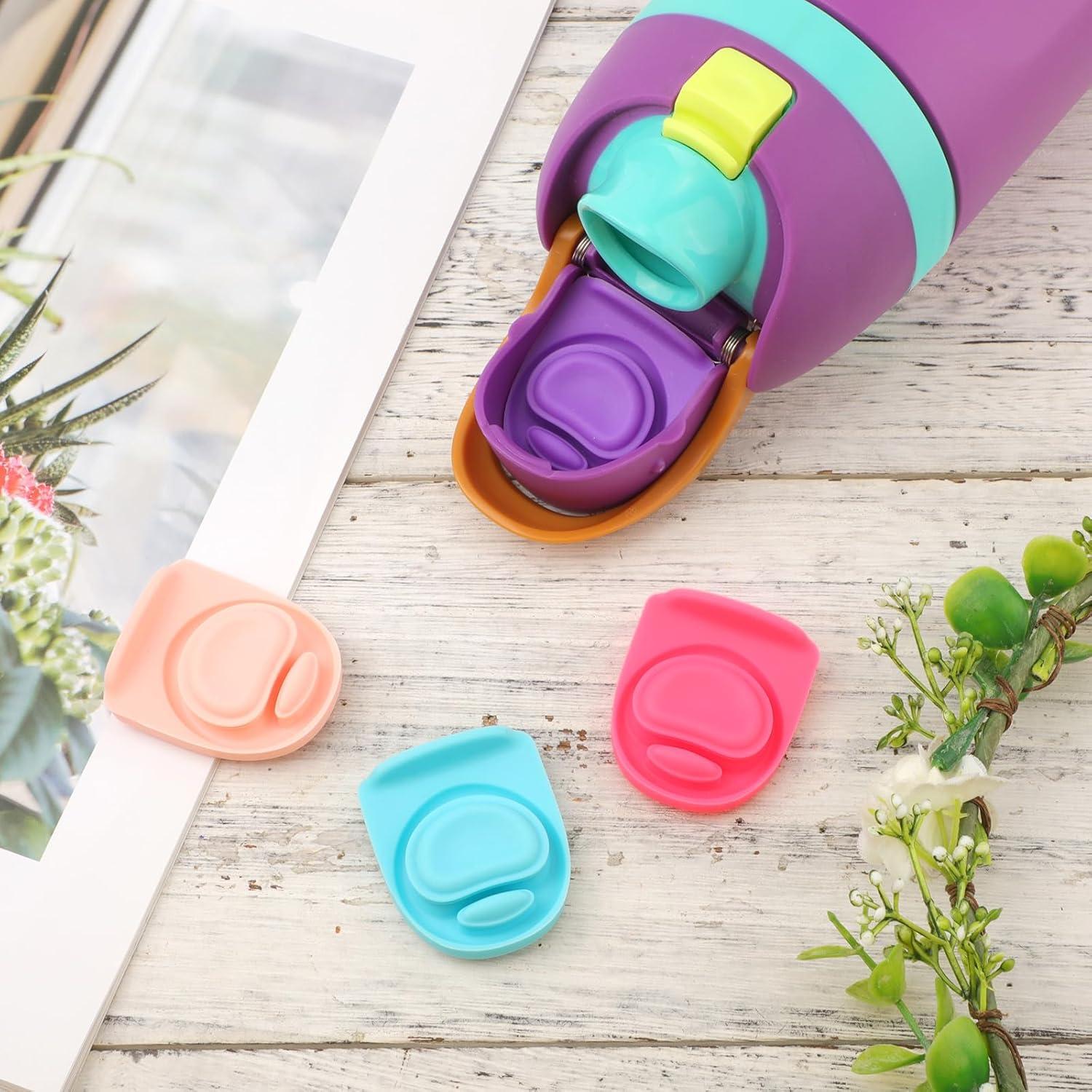 4 Tapones y Círculos de Sello Silicona PEUTIER para Botellas Owala