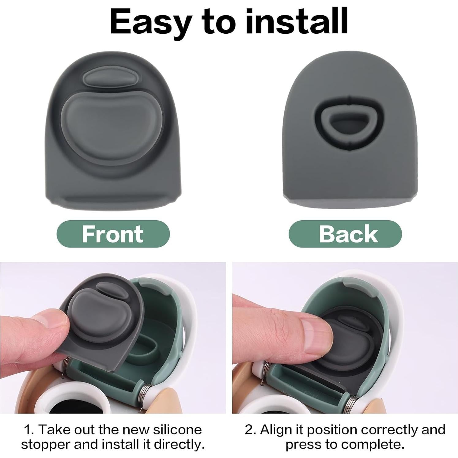 6 Tapones de Silicona Joshey para Botellas Owala Freesip 24 Oz