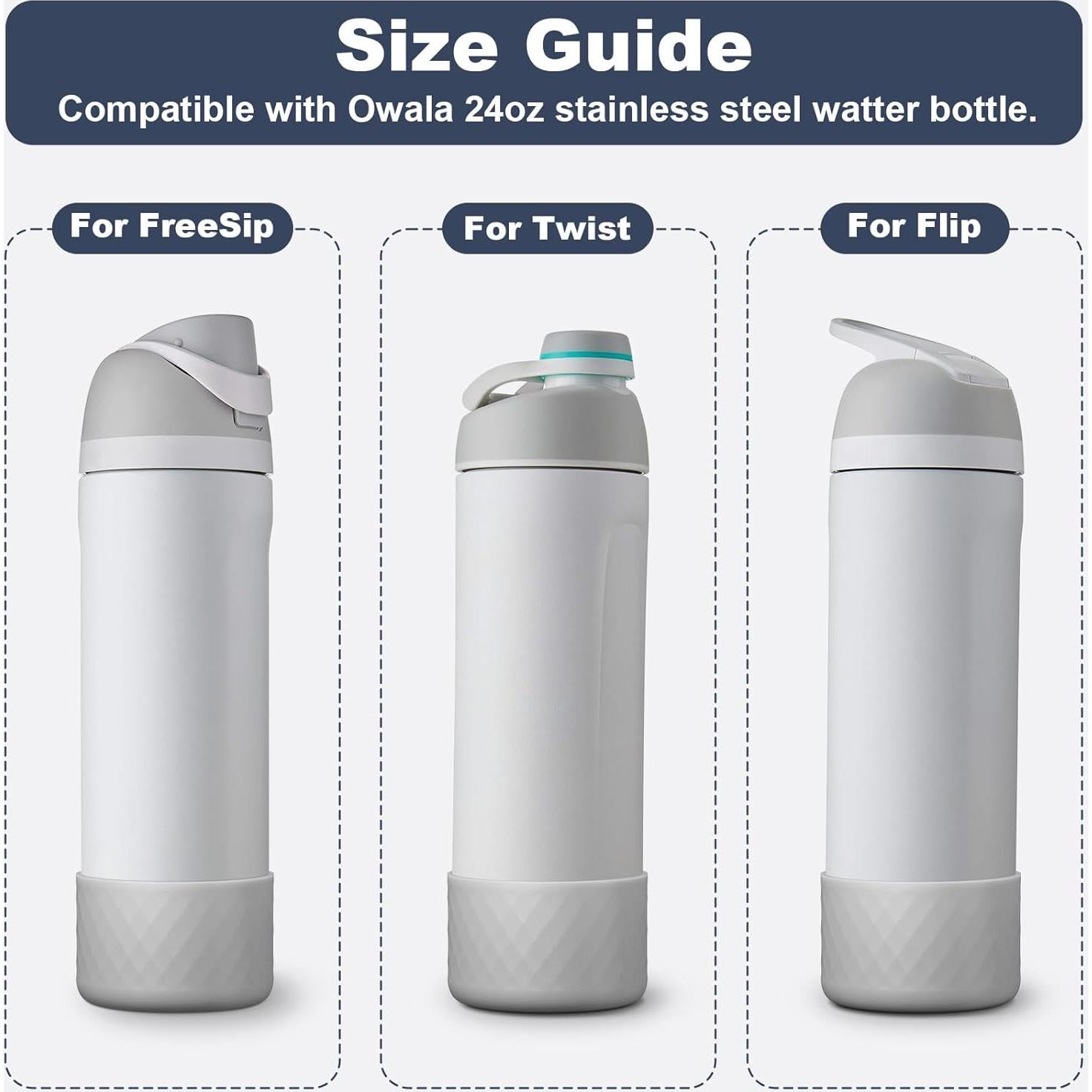 Funda de Silicona YOUCOX para Botella Owala 24 oz Antideslizante