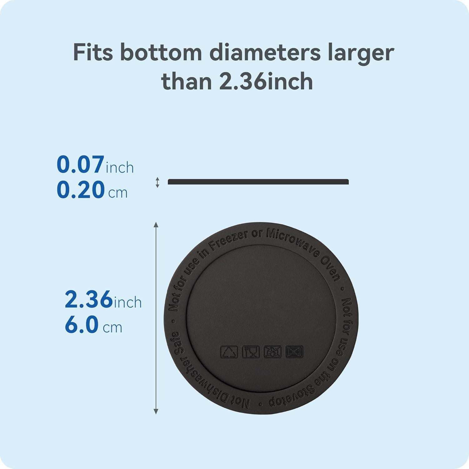 Protectores de Silicona Antideslizantes Prurex 60mm para Botellas