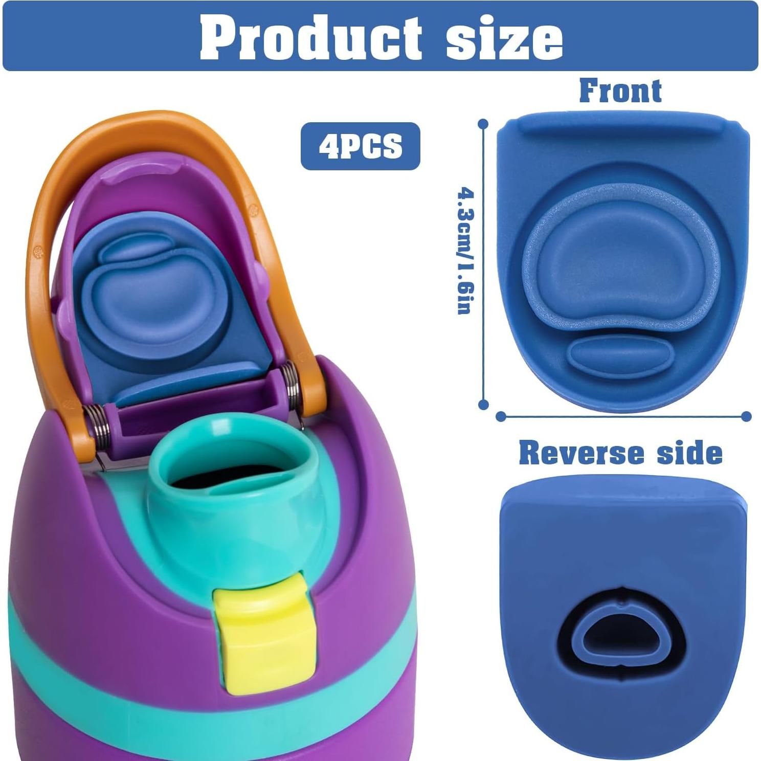 4 Tapones de Silicona TIMEDIARY para Botellas Owala FreeSip