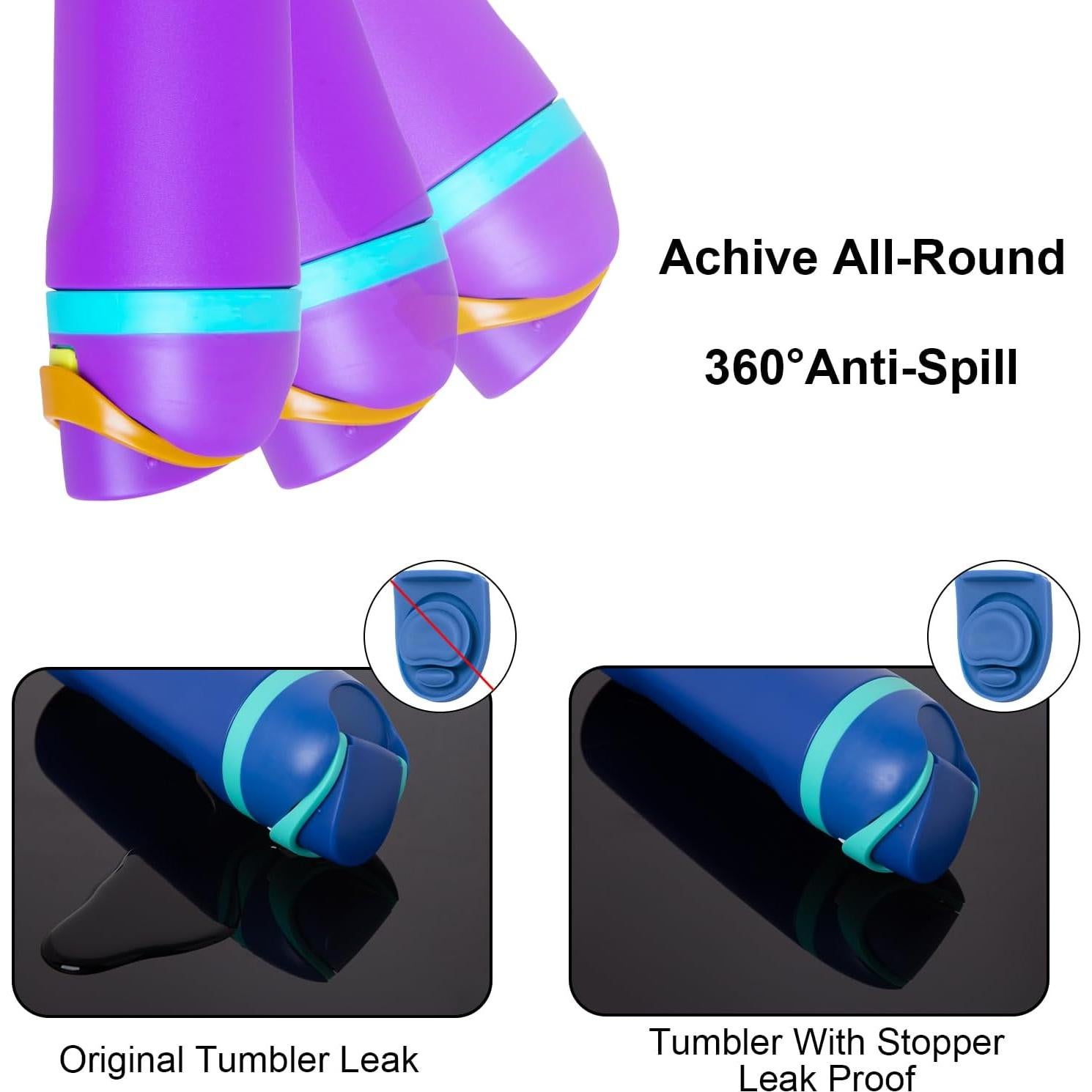 4 Tapones de Silicona TIMEDIARY para Botellas Owala FreeSip