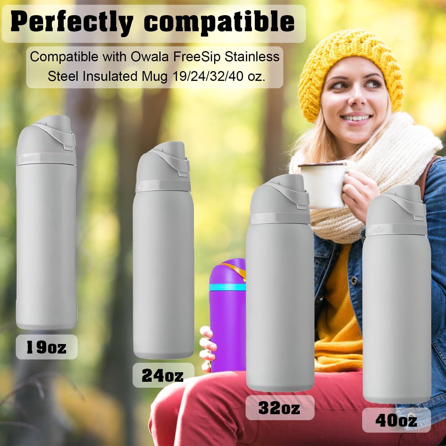 4 Tapones de Silicona TIMEDIARY para Botellas Owala FreeSip