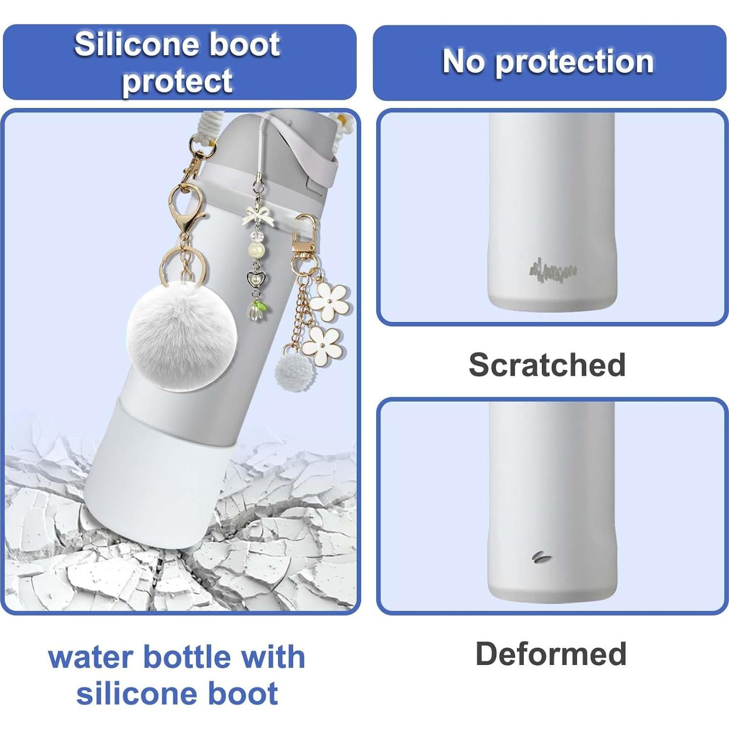 Conjunto de Botas de Silicona G GENLEAS para Botella Owala 24 oz