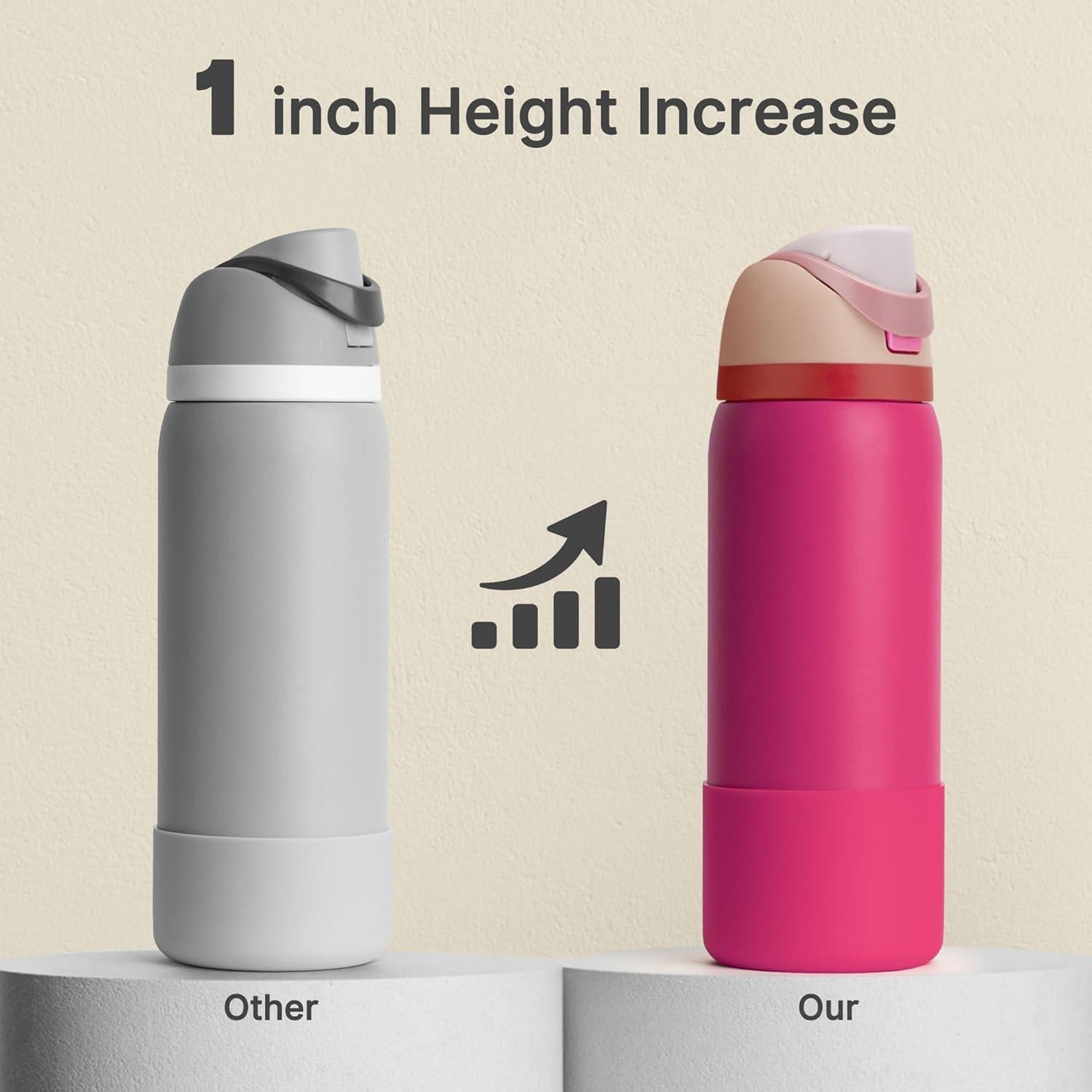 Funda de Silicona para Botella Owala 32 oz - Rojo Rosa