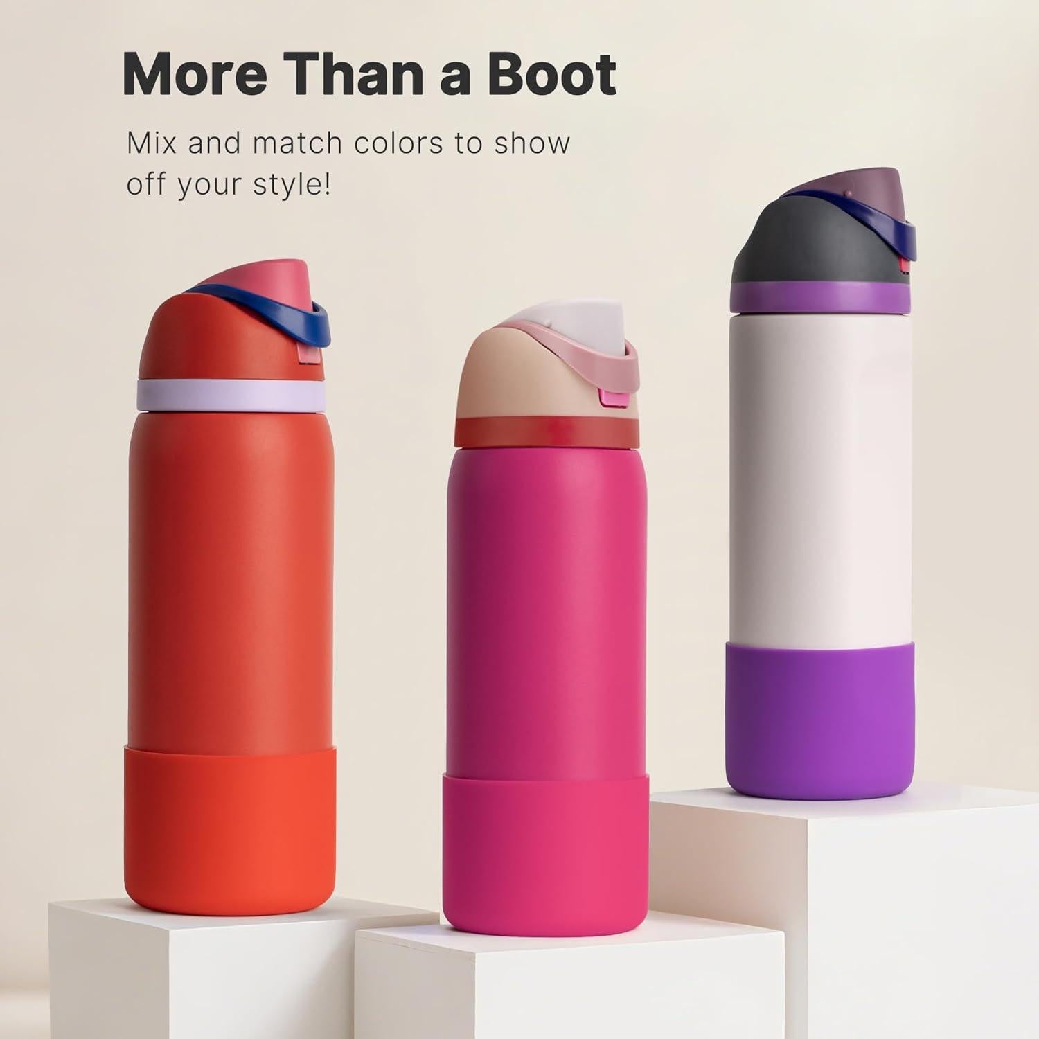 Funda de Silicona para Botella Owala 32 oz - Rojo Rosa