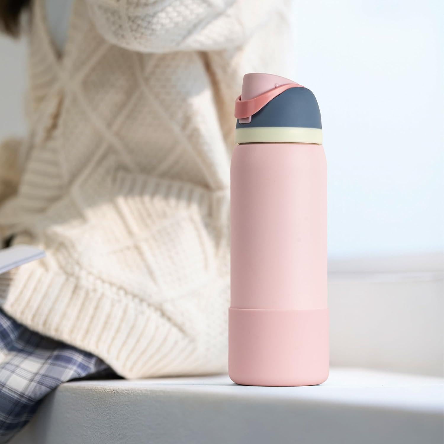 Funda de Silicona para Botella Owala 32 oz - Rojo Rosa