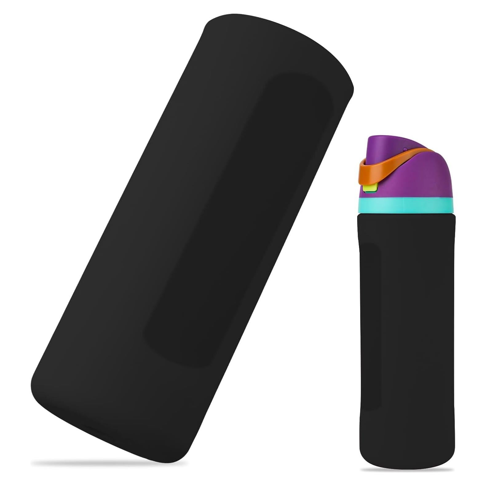 Funda de Silicona Antideslizante para Botella Owala 24oz Negra