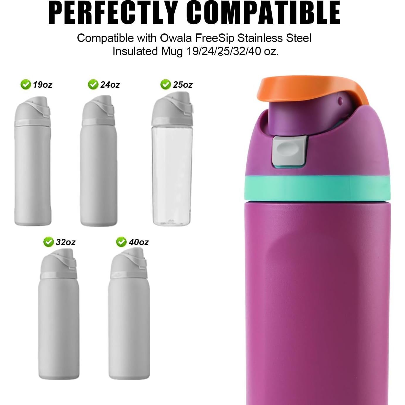 4 Botones de Reemplazo PEUTIER para Owala FreeSip 19-40oz