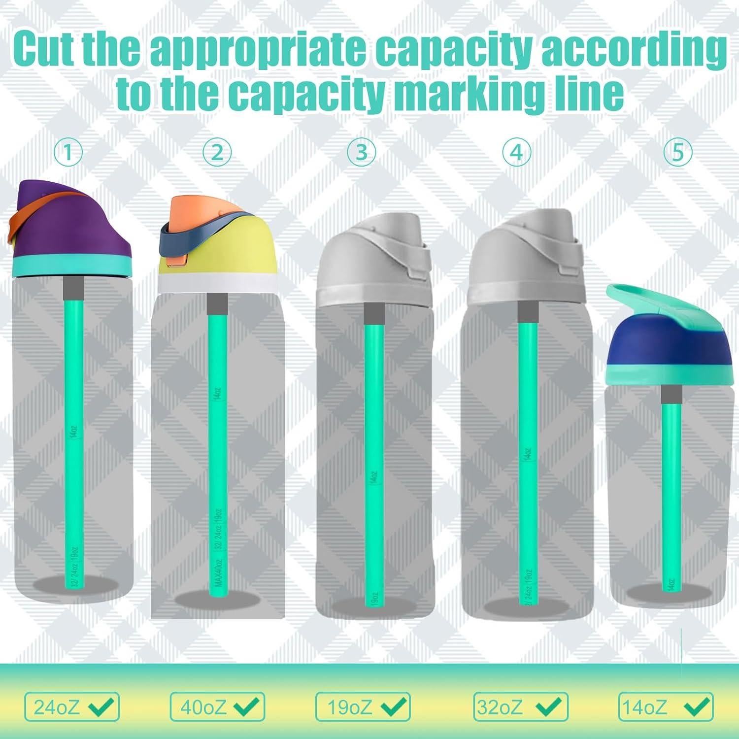 6 Popotes Reemplazo PEUTIER para Owala FreeSip 14-40 oz