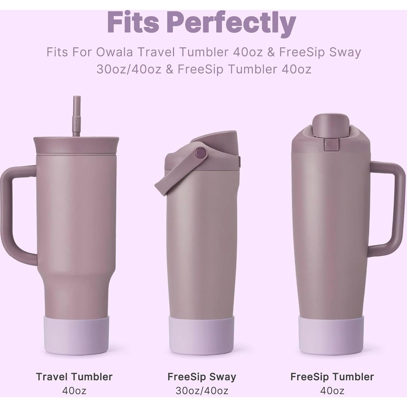 Funda de Silicona Antideslizante Diumepo para Botellas Owala 30oz 40oz