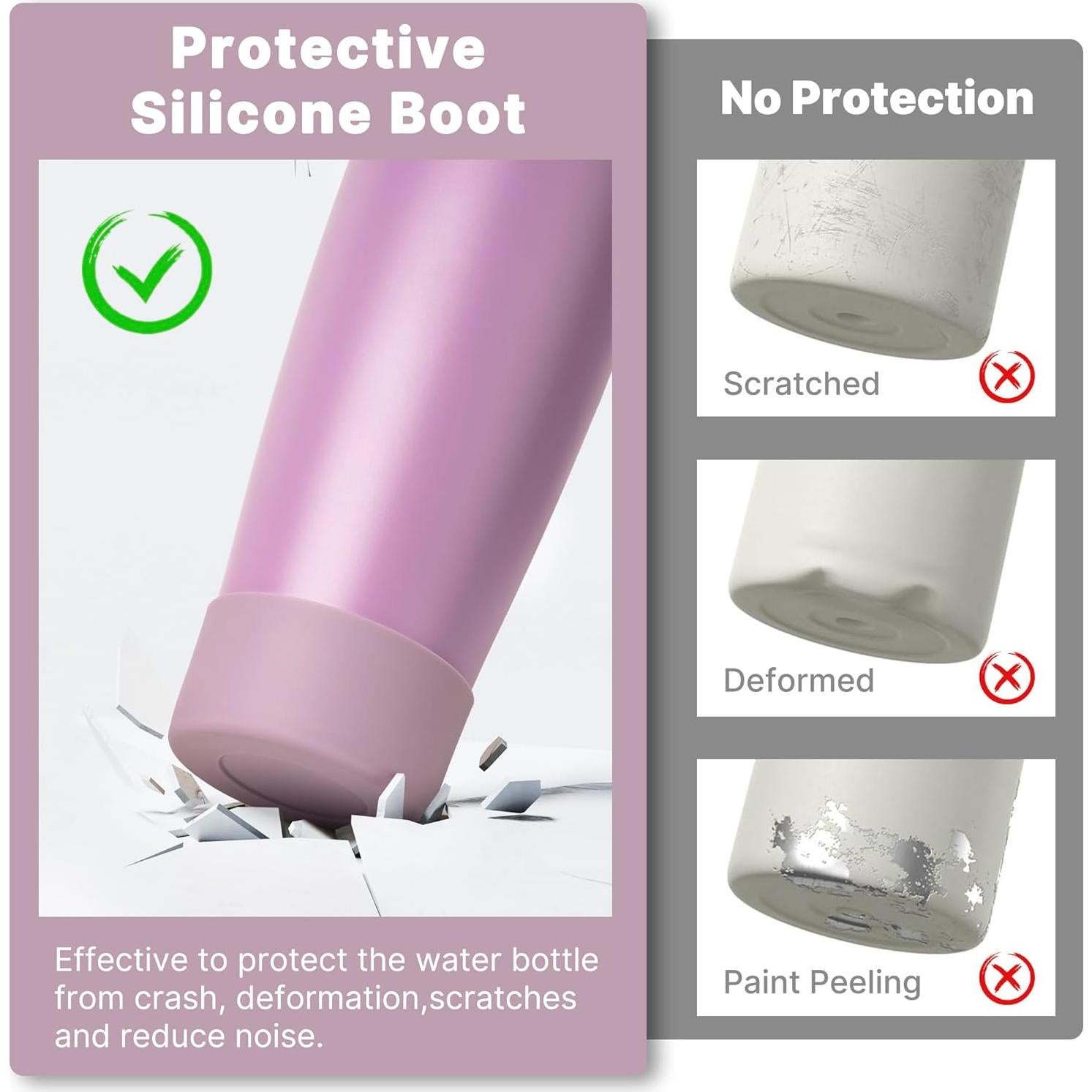 Funda de Silicona Antideslizante Diumepo para Botellas Owala 30oz 40oz