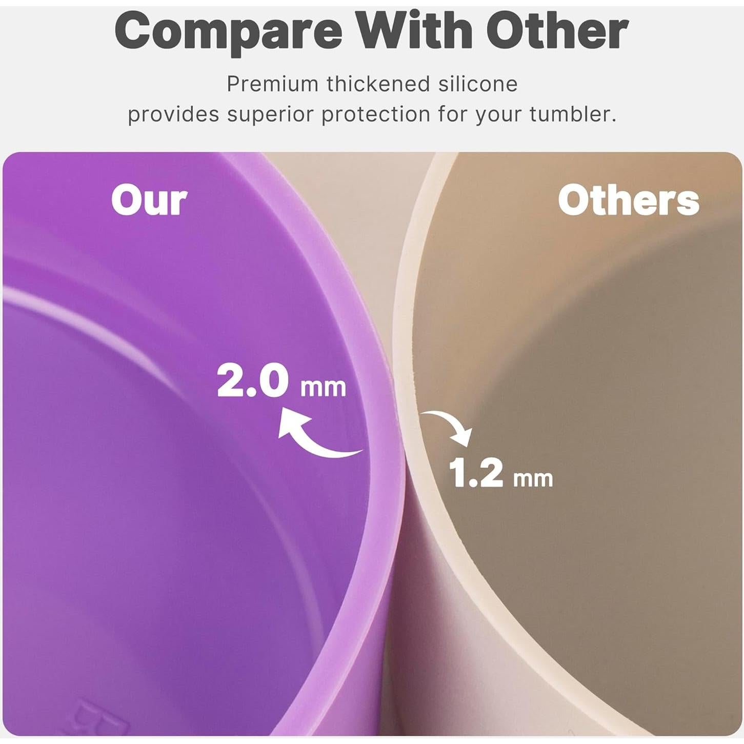 Funda de Silicona Antideslizante Diumepo para Botellas Owala 30oz 40oz