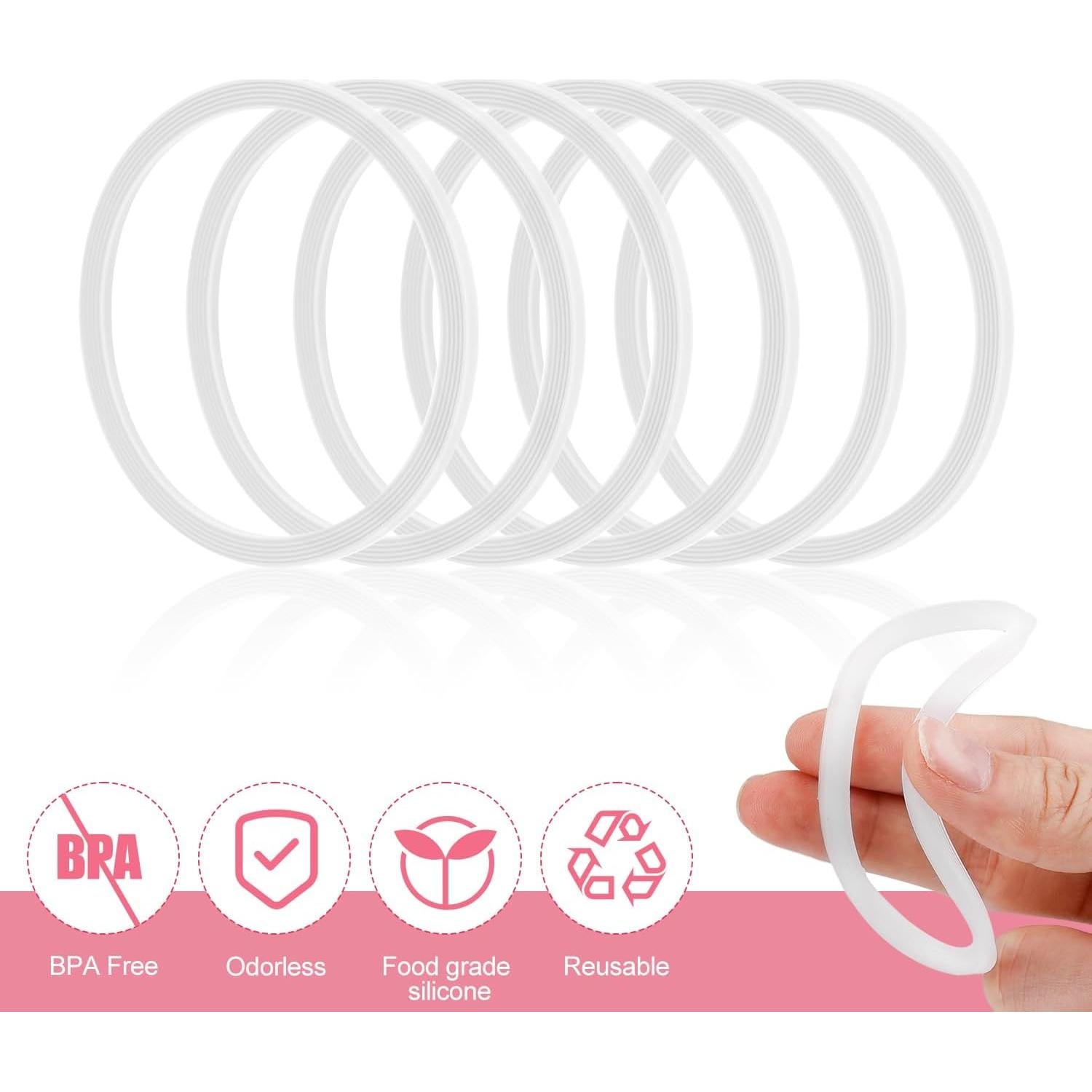 Juntas de Reemplazo Owala FreeSip 6 Piezas Silicona Transparente