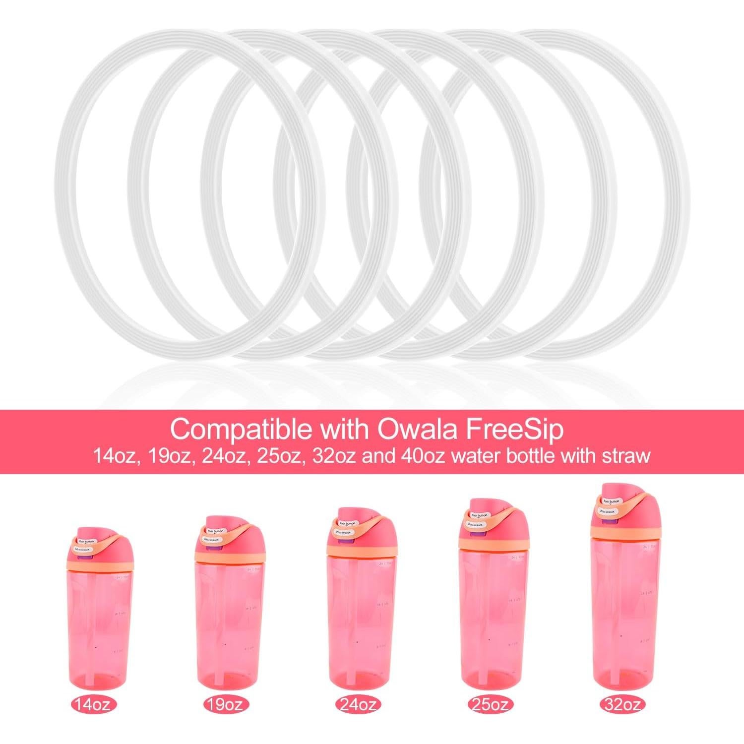 Juntas de Reemplazo Owala FreeSip 6 Piezas Silicona Transparente