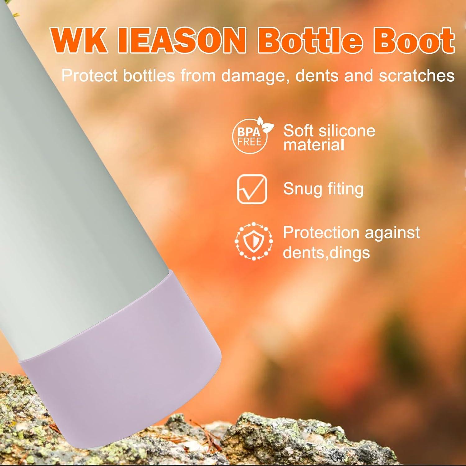 WK IEASON Botín de Silicona 2Pcs para Botella Owala 32oz