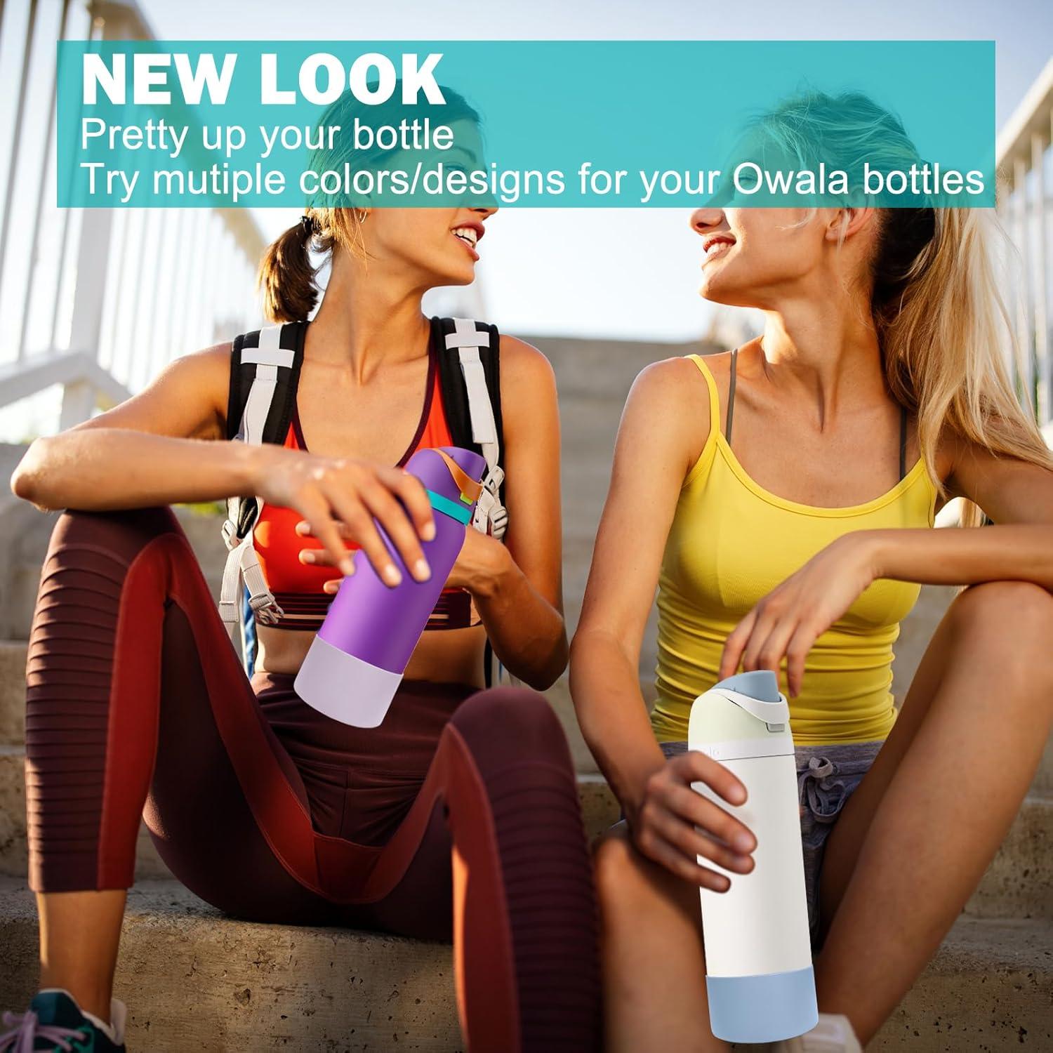 WK IEASON Botín de Silicona 2Pcs para Botella Owala 32oz