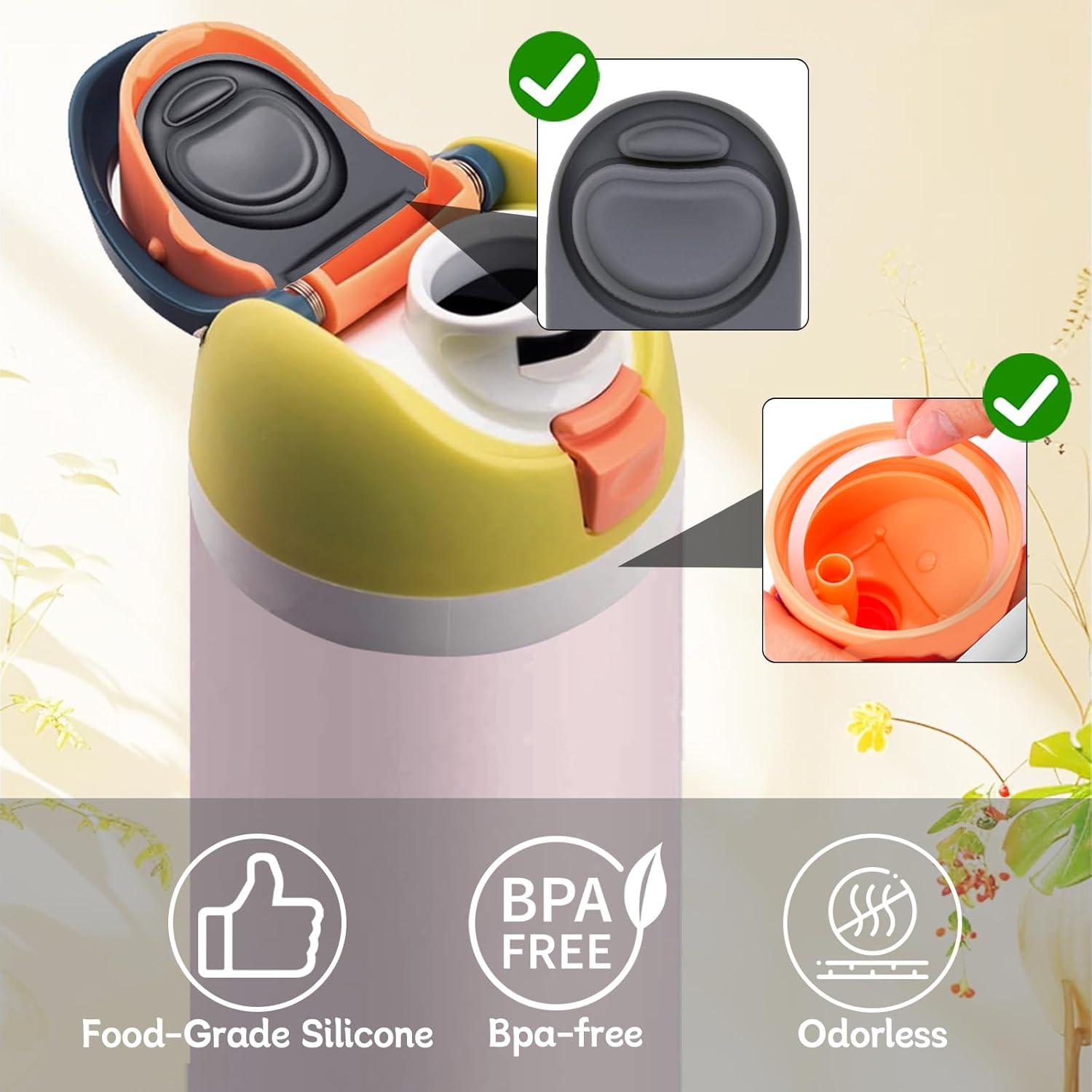 4 Tapones de Repuesto y Anillos Owala FreeSip 16-40oz Gris