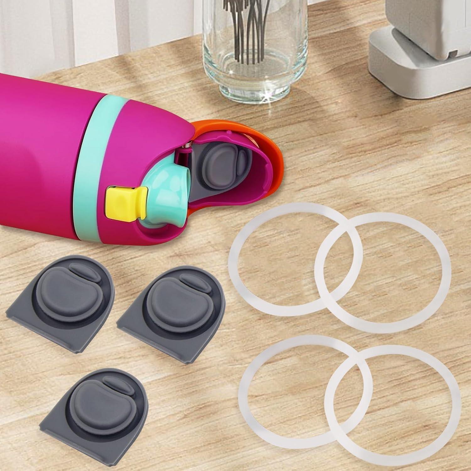 4 Tapones de Repuesto y Anillos Owala FreeSip 16-40oz Gris
