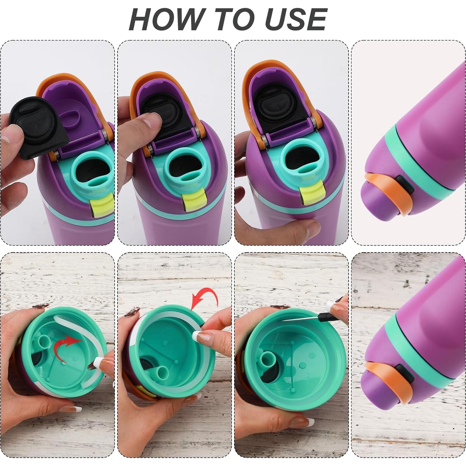 Set de Tapones y Anillos de Sello BOXOB para Botellas Owala