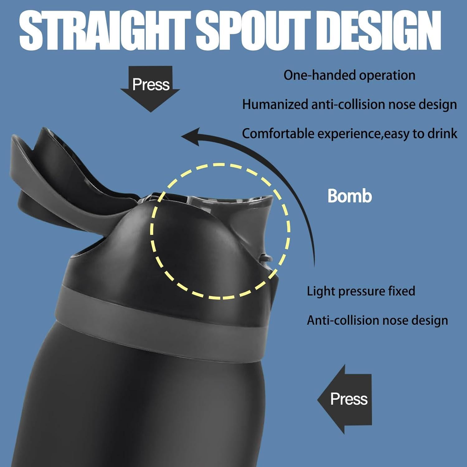 Tapa de Reemplazo NIGRITY para Botella Owala Freesip 25oz