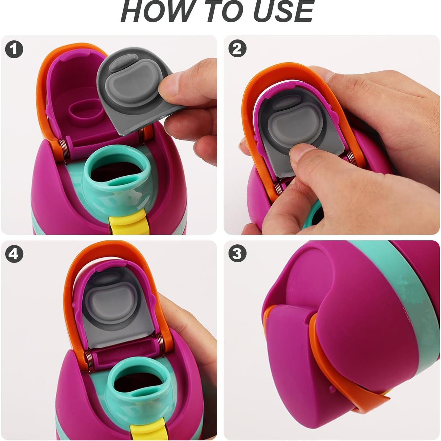 6 Tapones de Reemplazo PEUTIER para Botellas Owala FreeSip