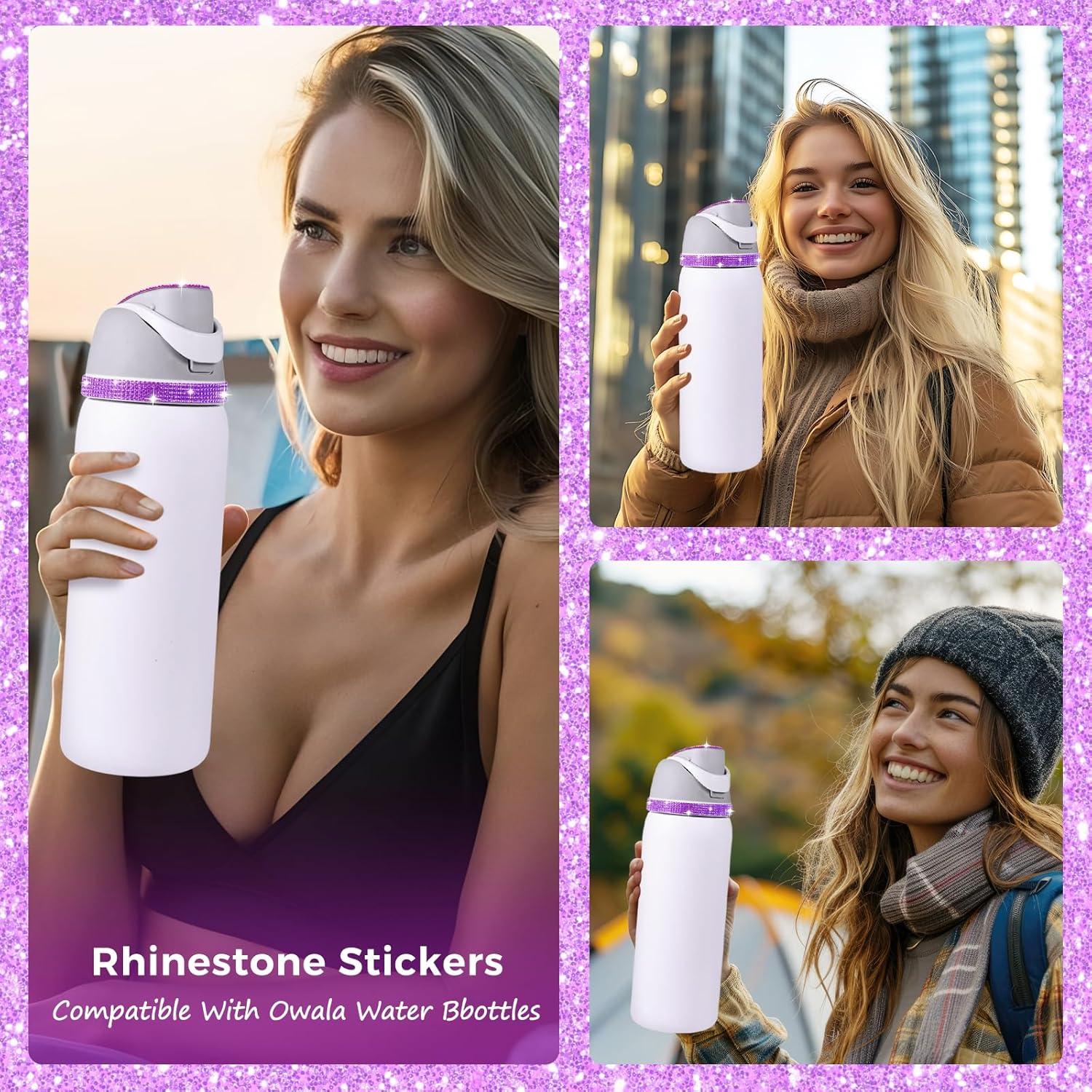 Encantos Decorativos XZESH para Botellas Owala 16-40oz Brillantes