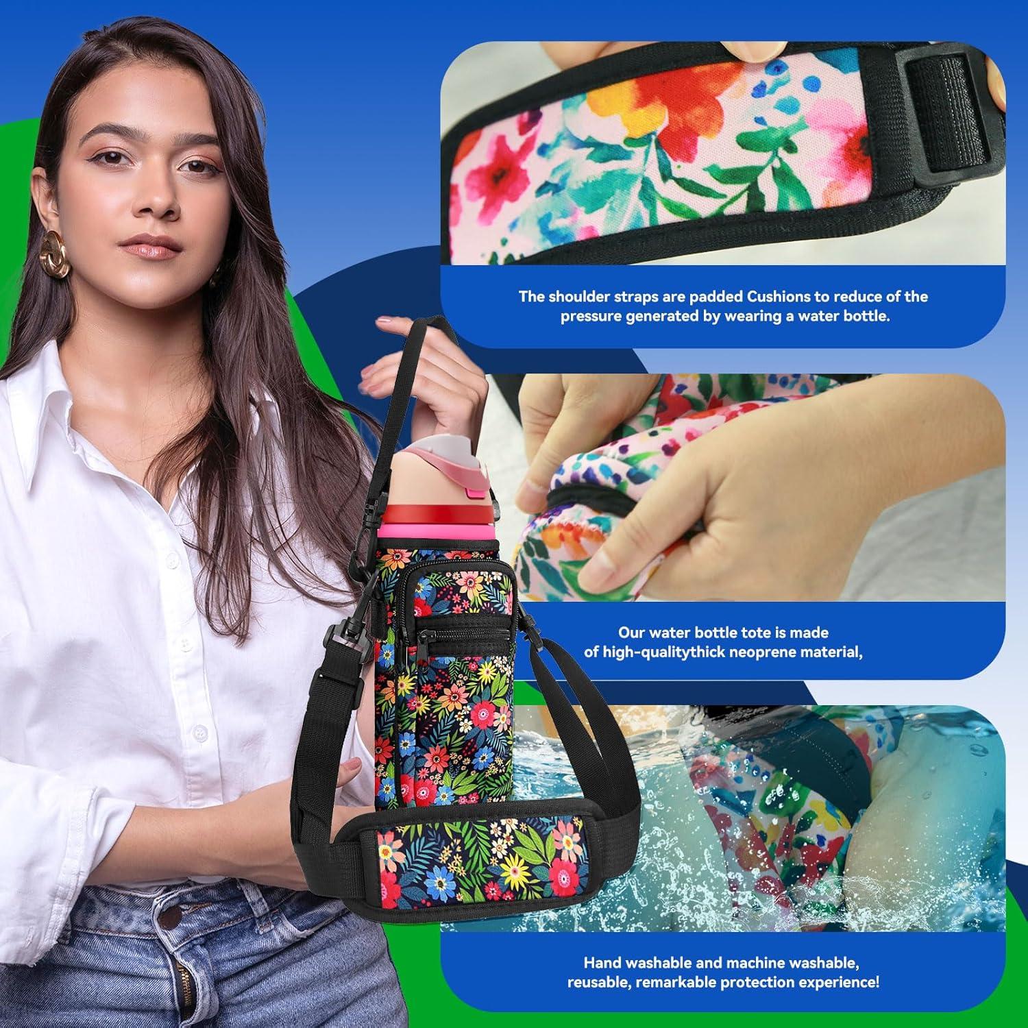 Bolsa Portabotellas Neopreno SLEILIN 24oz con Bolsillo