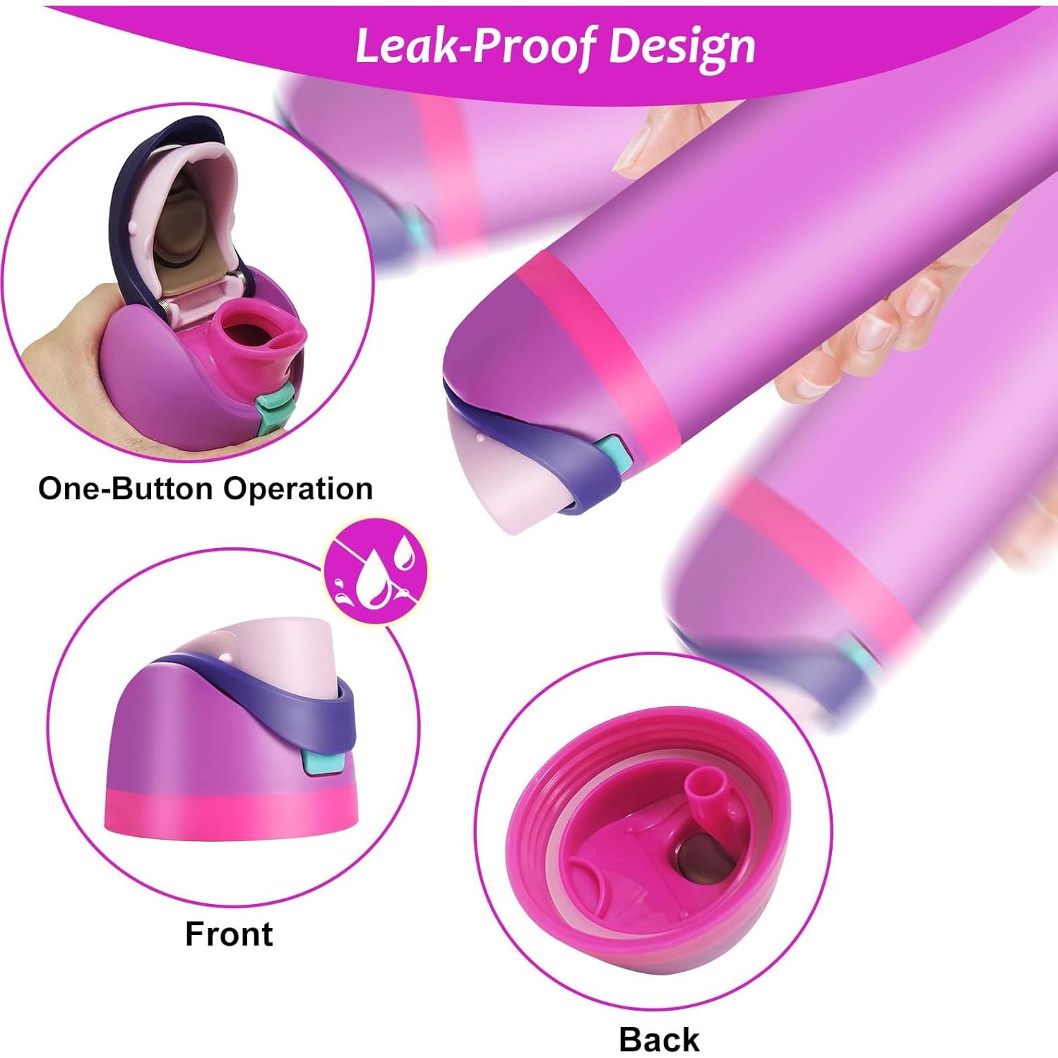 Paquete de 2 tapas Owala Freesip + popotes y cepillos - Morado