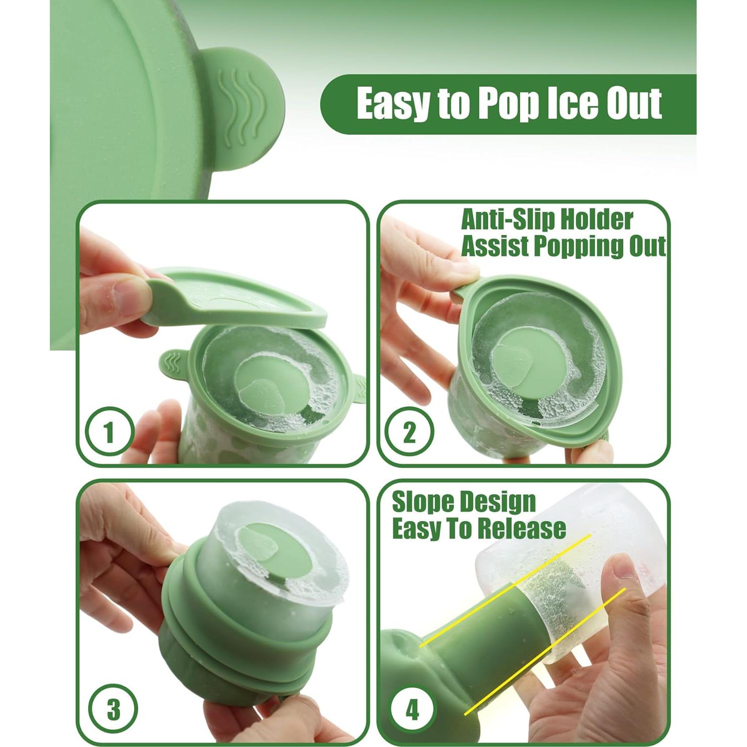 Moldes de Hielo TOVICE para Owala 24-40oz, Silicona Verde