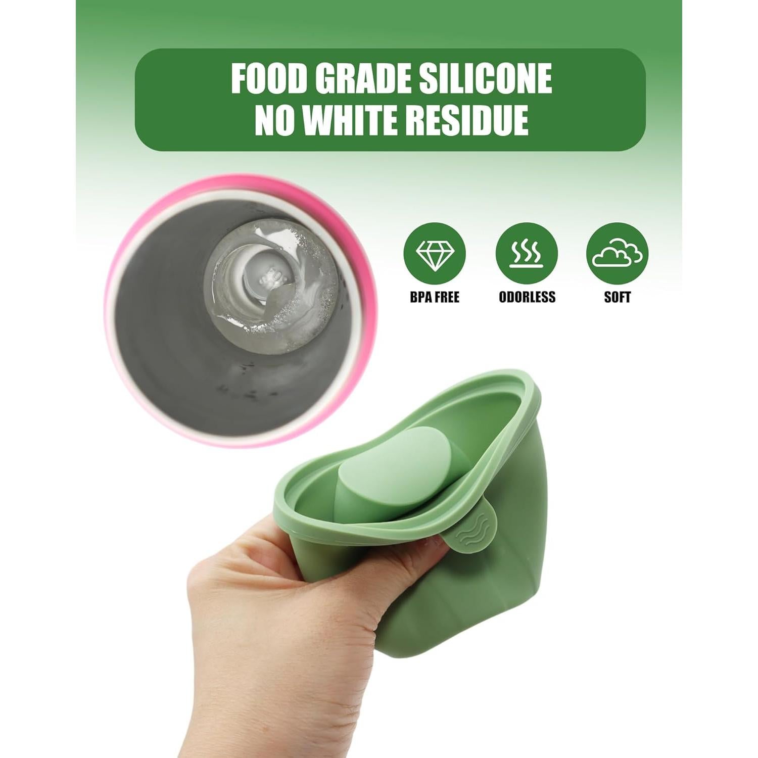 Moldes de Hielo TOVICE para Owala 24-40oz, Silicona Verde