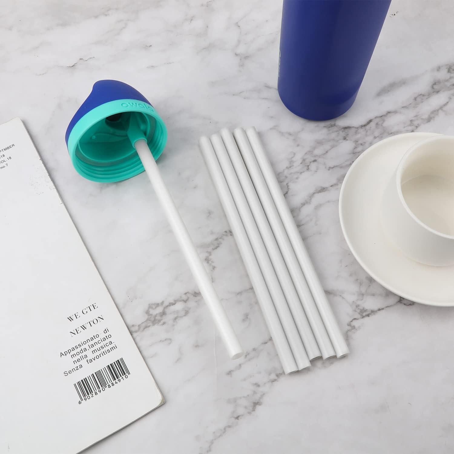 Pajitas Reutilizables Owala FreeSip 19 oz - 6 Piezas + Cepillo