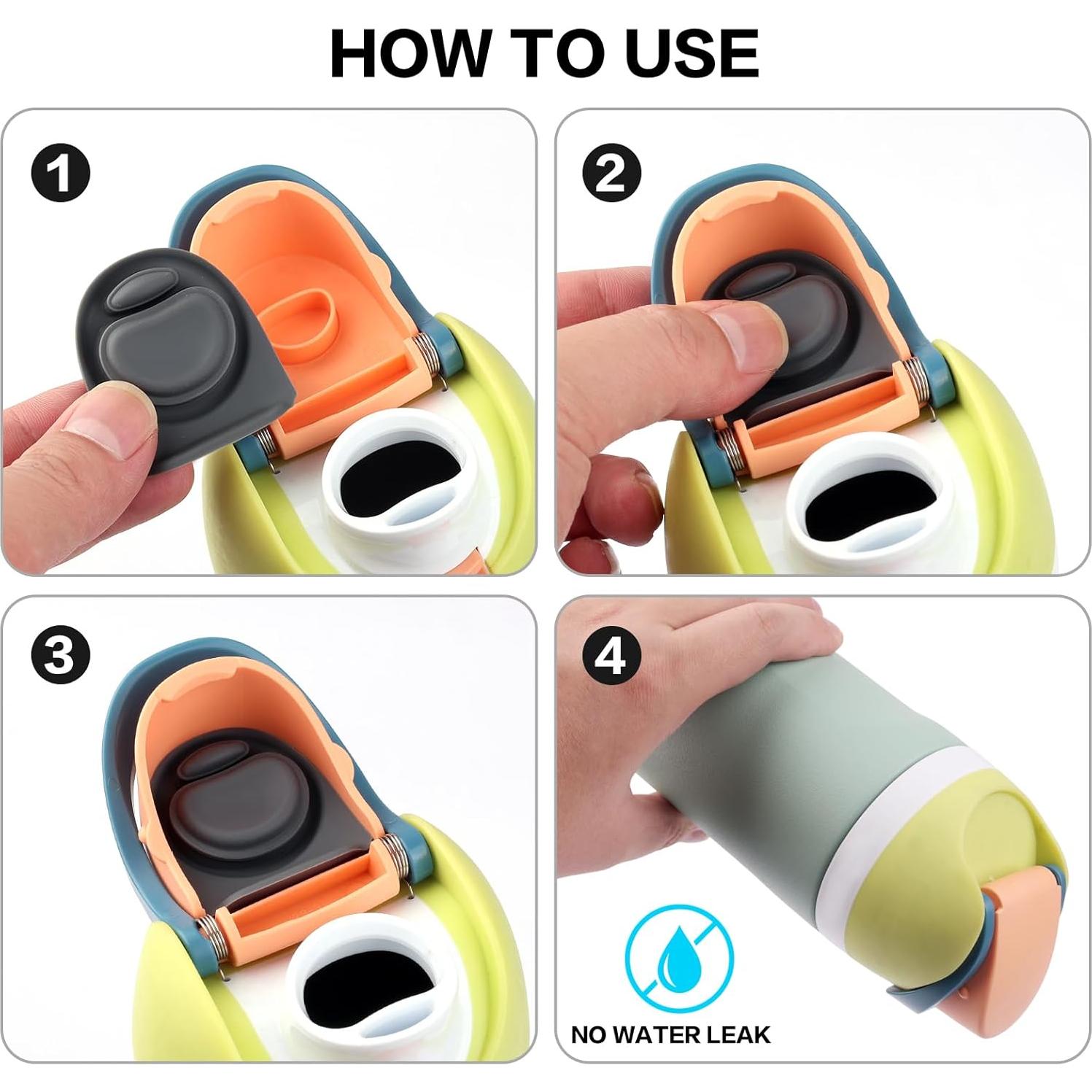 Rubber Seal Replacement Stopper,Silicone Cap Insert, Compatible with Owala Freesip Spout Lid-4 Pack Gasket Stopper Replacement Parts