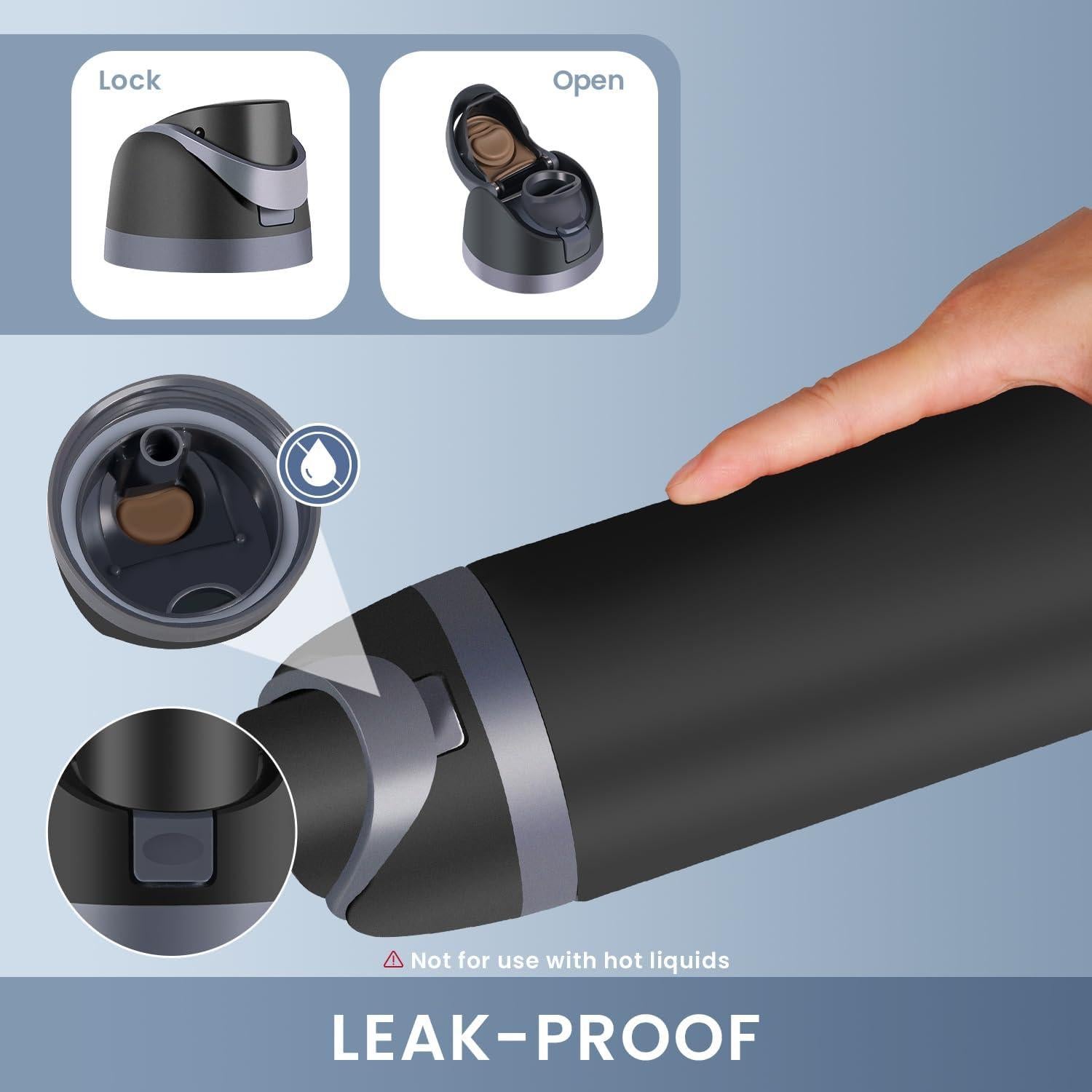 Tapa de Reemplazo Lcsmaokin para Botellas Owala Freesip 0.47L-1.18L