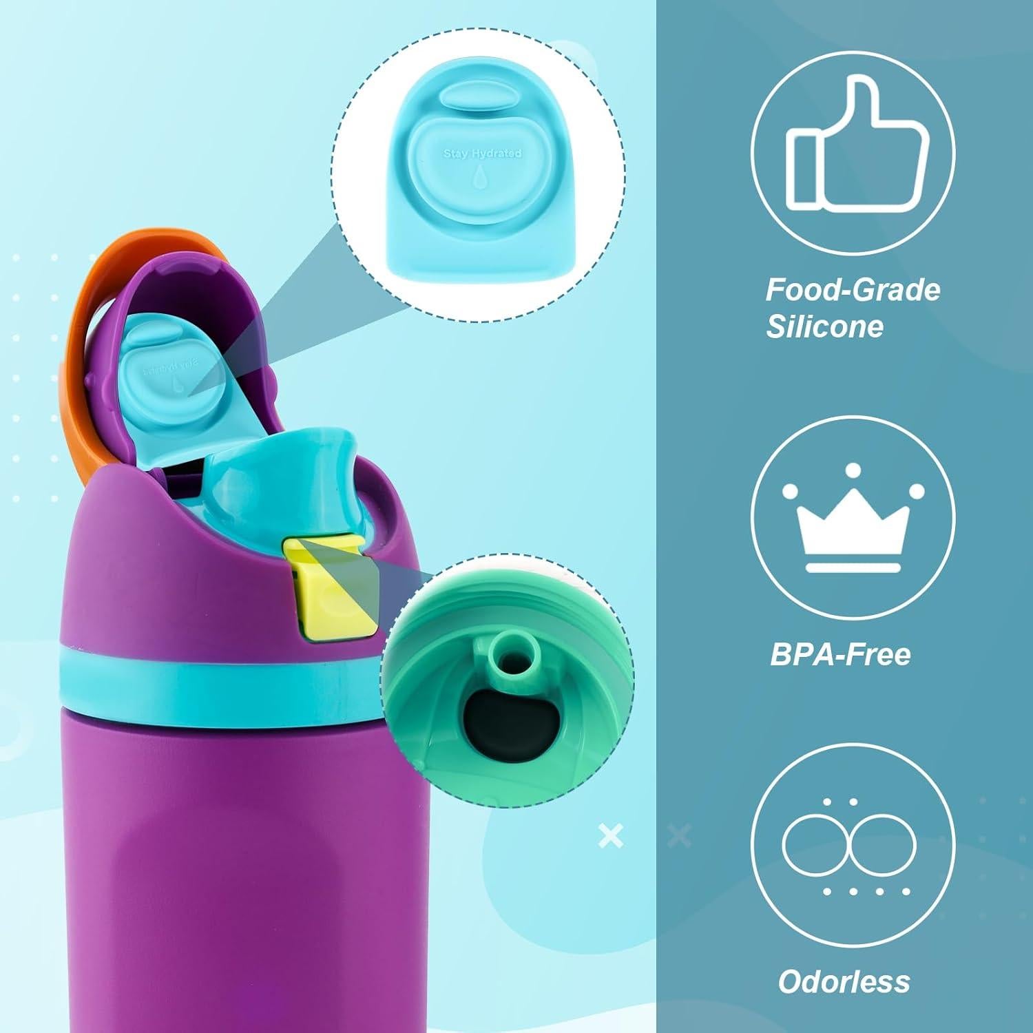 5 Tapones de Reemplazo Gosknor para Botellas Owala FreeSip