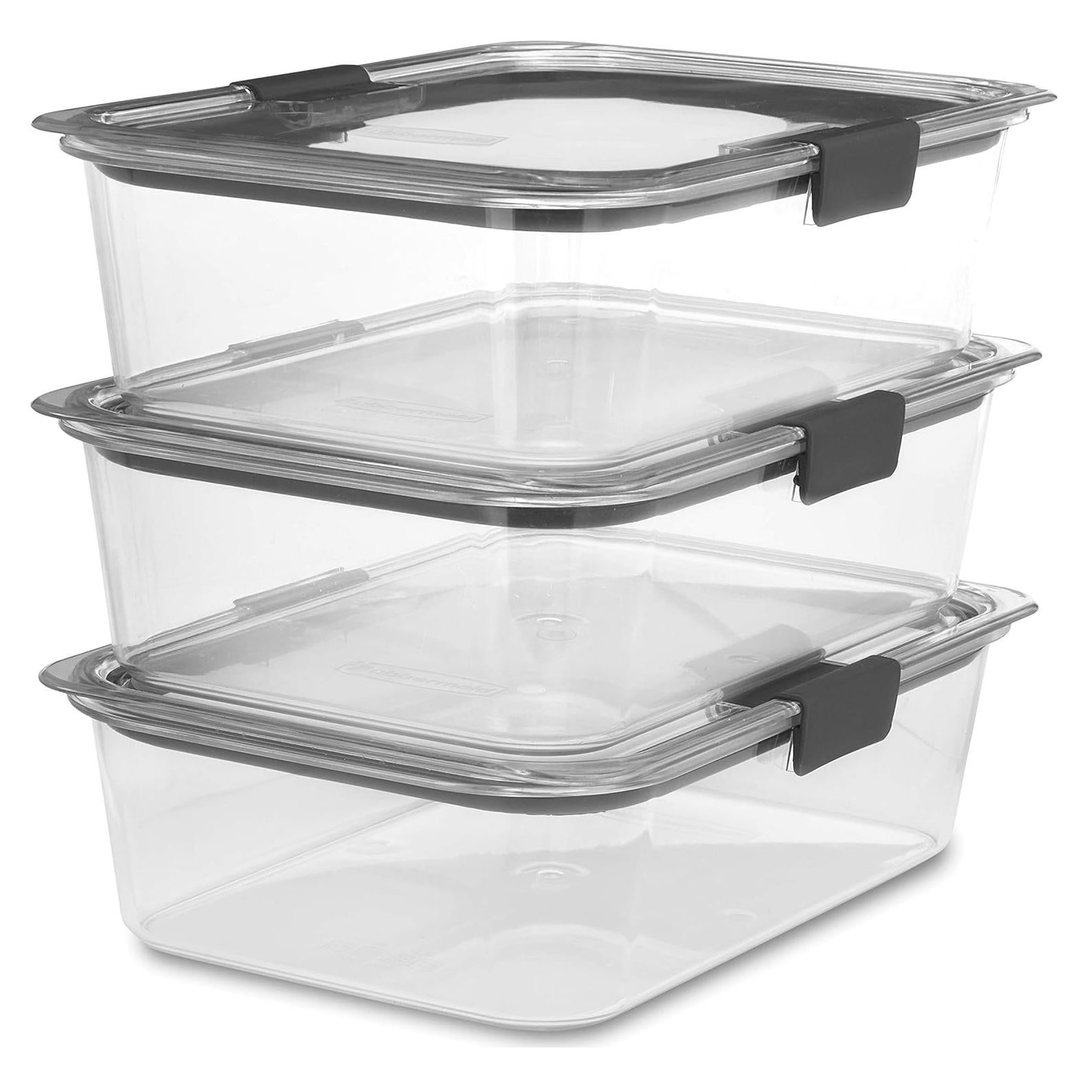 Contenedor de Almacenamiento Rubbermaid Brilliance 9.6 Tazas 3 Piezas