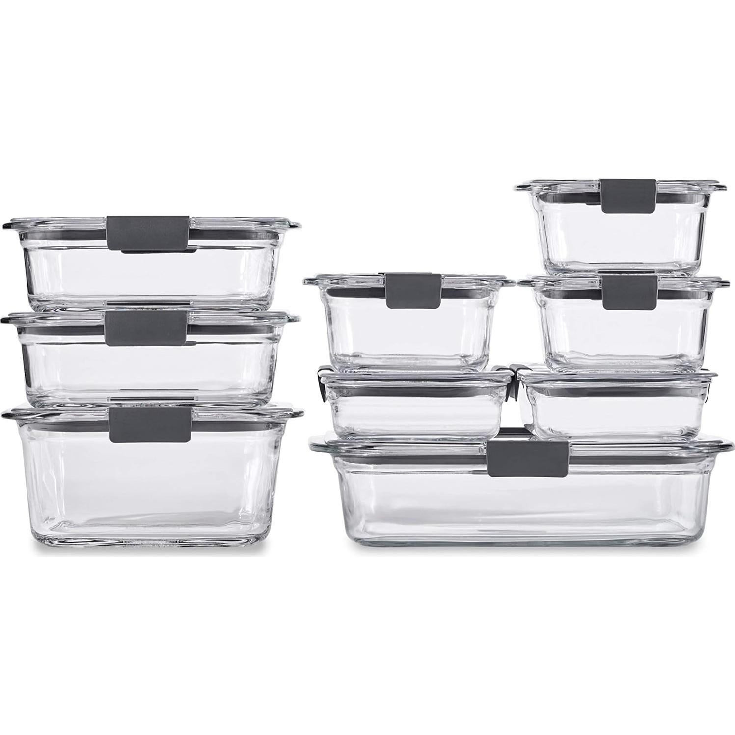 Juego de Contenedores de Almacenamiento Rubbermaid Brilliance 30 Piezas