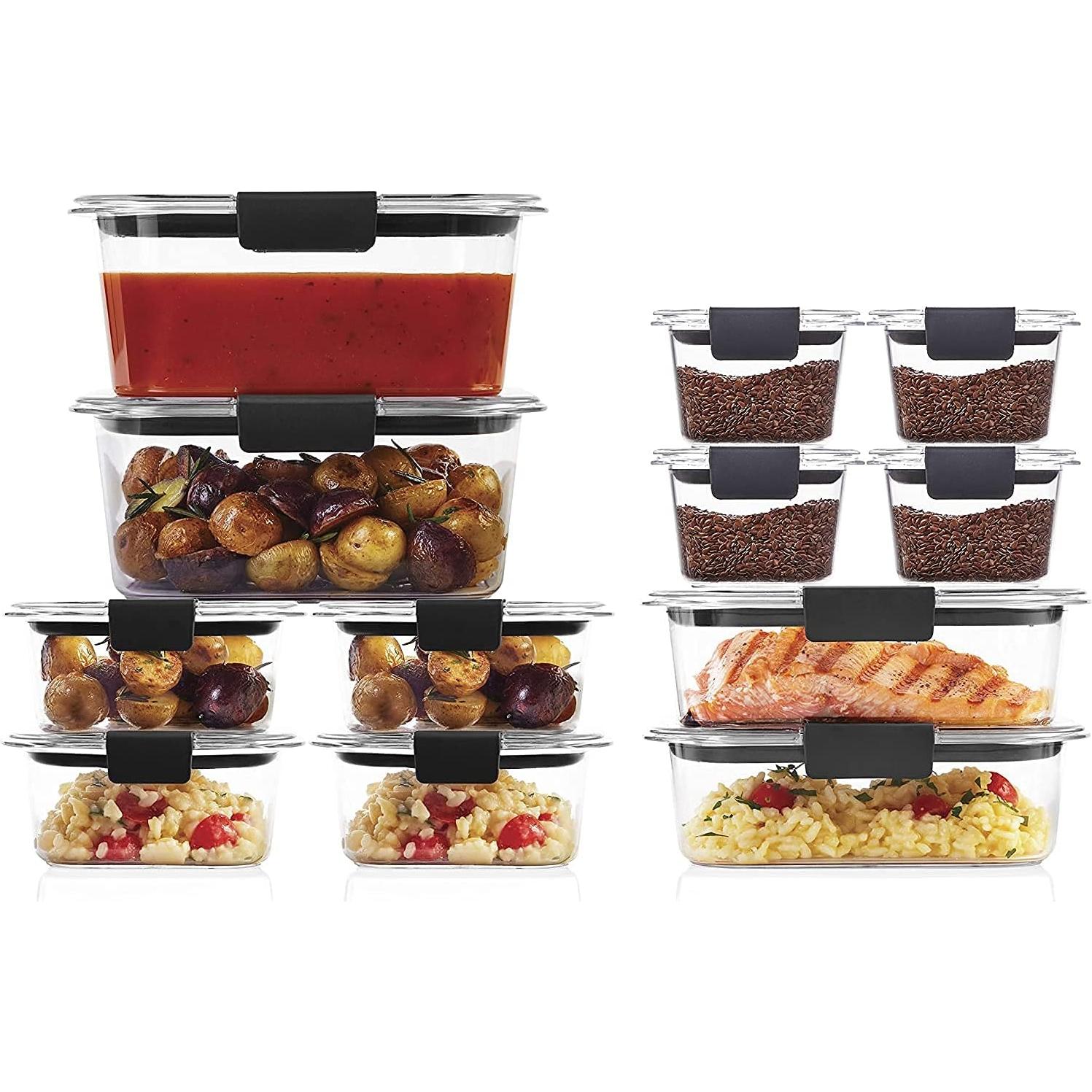 Juego de Contenedores de Almacenamiento Rubbermaid Brilliance 30 Piezas