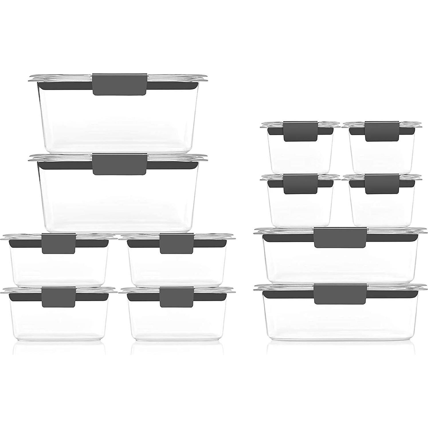 Juego de Contenedores de Almacenamiento Rubbermaid Brilliance 30 Piezas