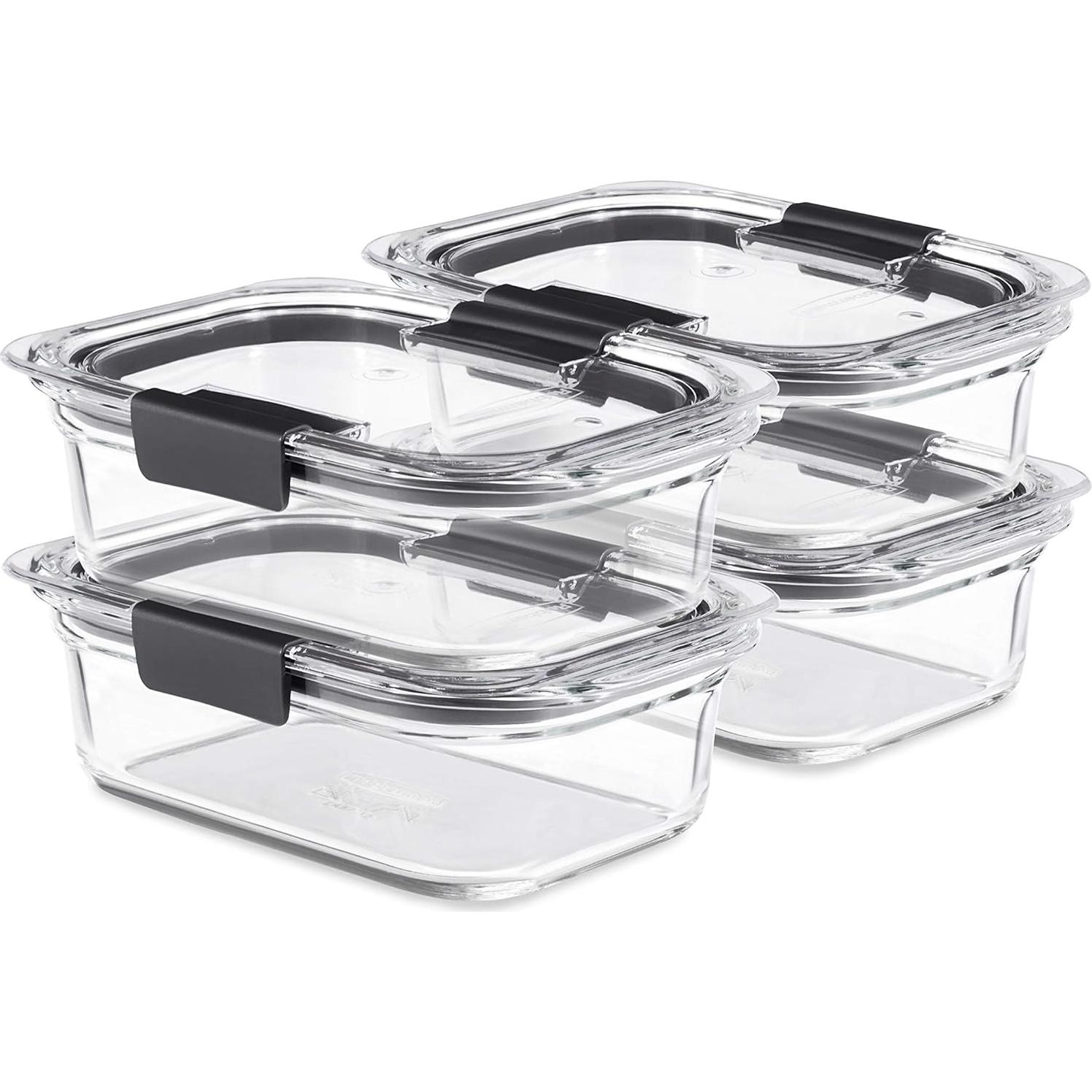 Set de 12 Contenedores de Alimentos Rubbermaid Brilliance 3.2 Tazas